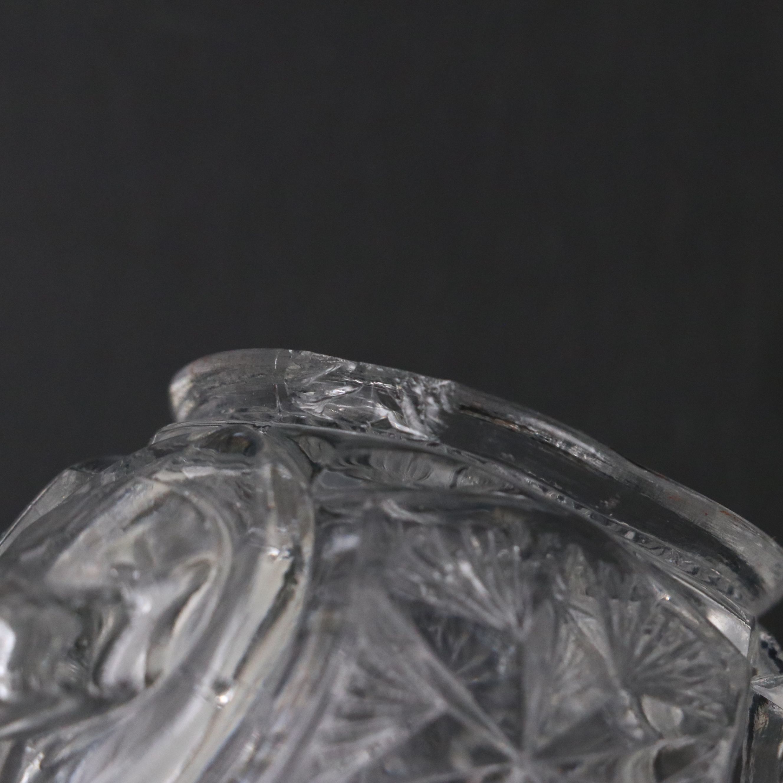 Millersburg "Ohio Star" American Brilliant Glass Punch Set, 1909-1911