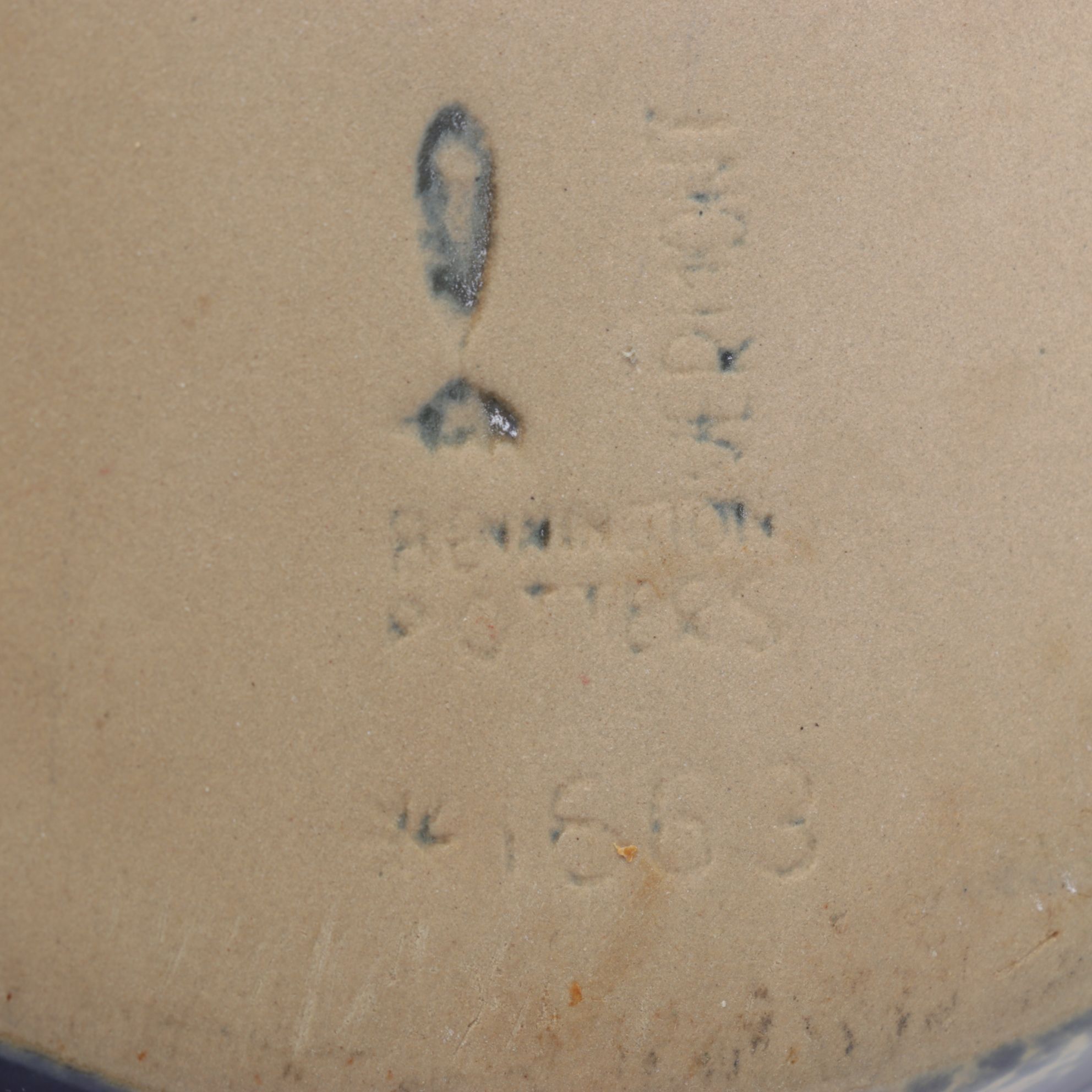 Bennington Potters "Blue Agate" Stoneware Bowls and Dish