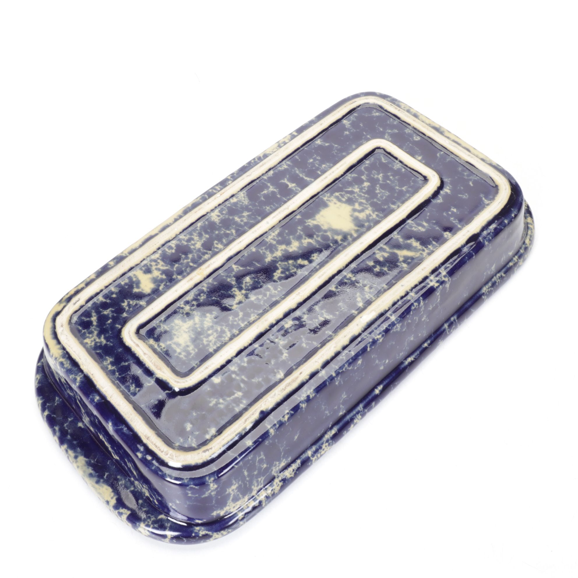 Bennington Potters "Blue Agate" Stoneware Bowls and Dish