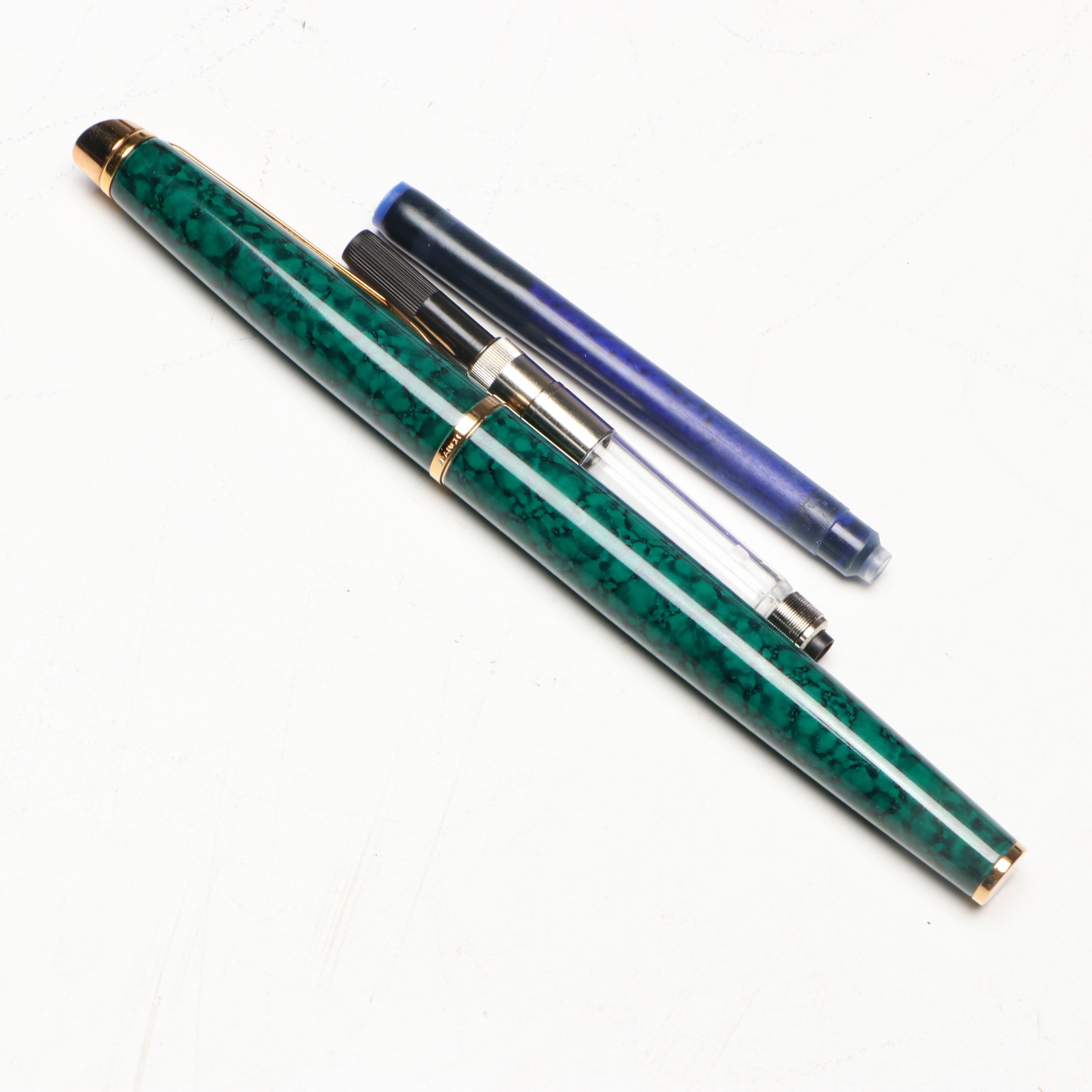 Cross, Reflections and Waterman Enameled Metal Pens with Cases