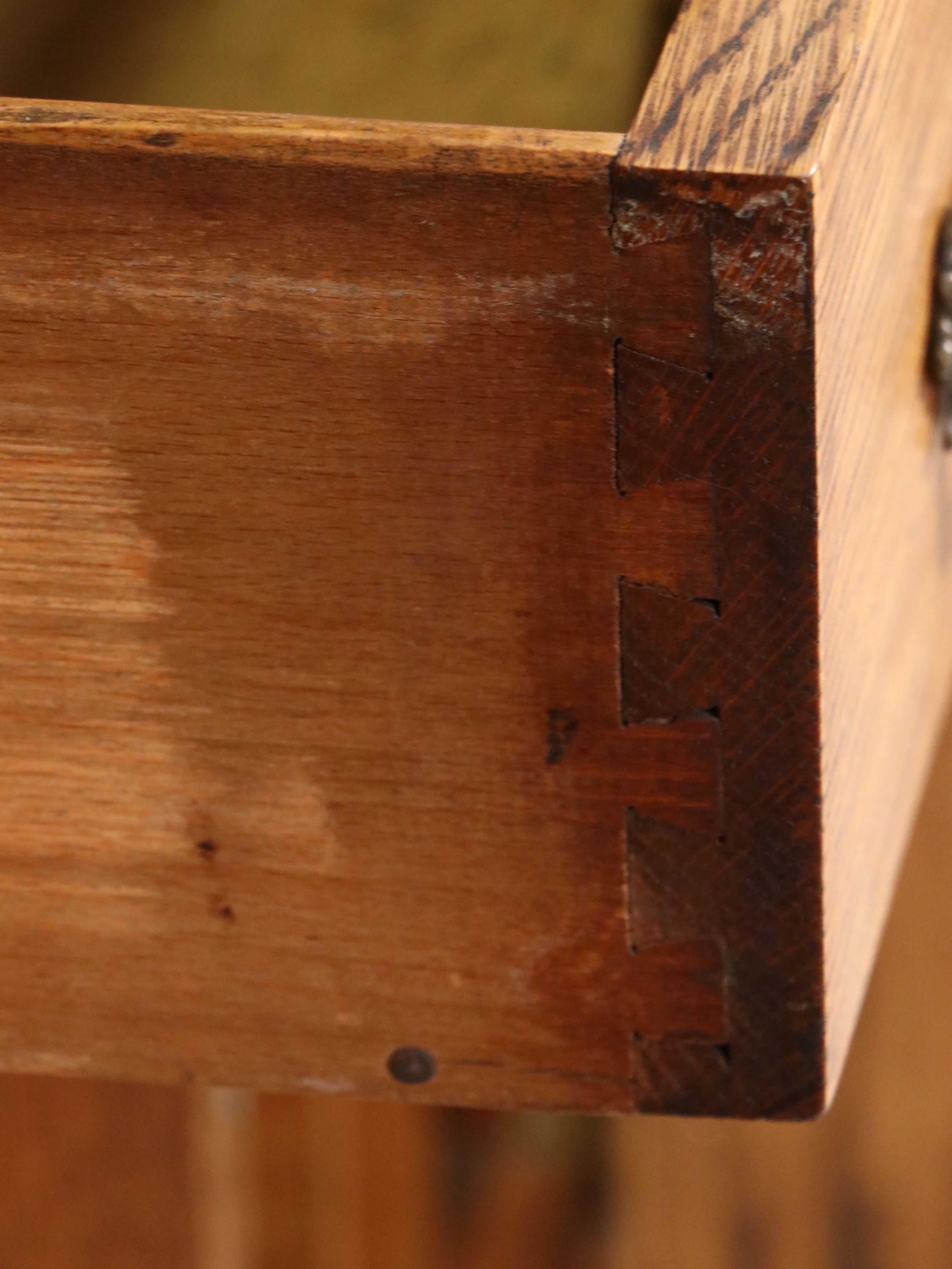 Macey Late Victorian Style Quartersawn Oak Roll-Top Secretary Desk