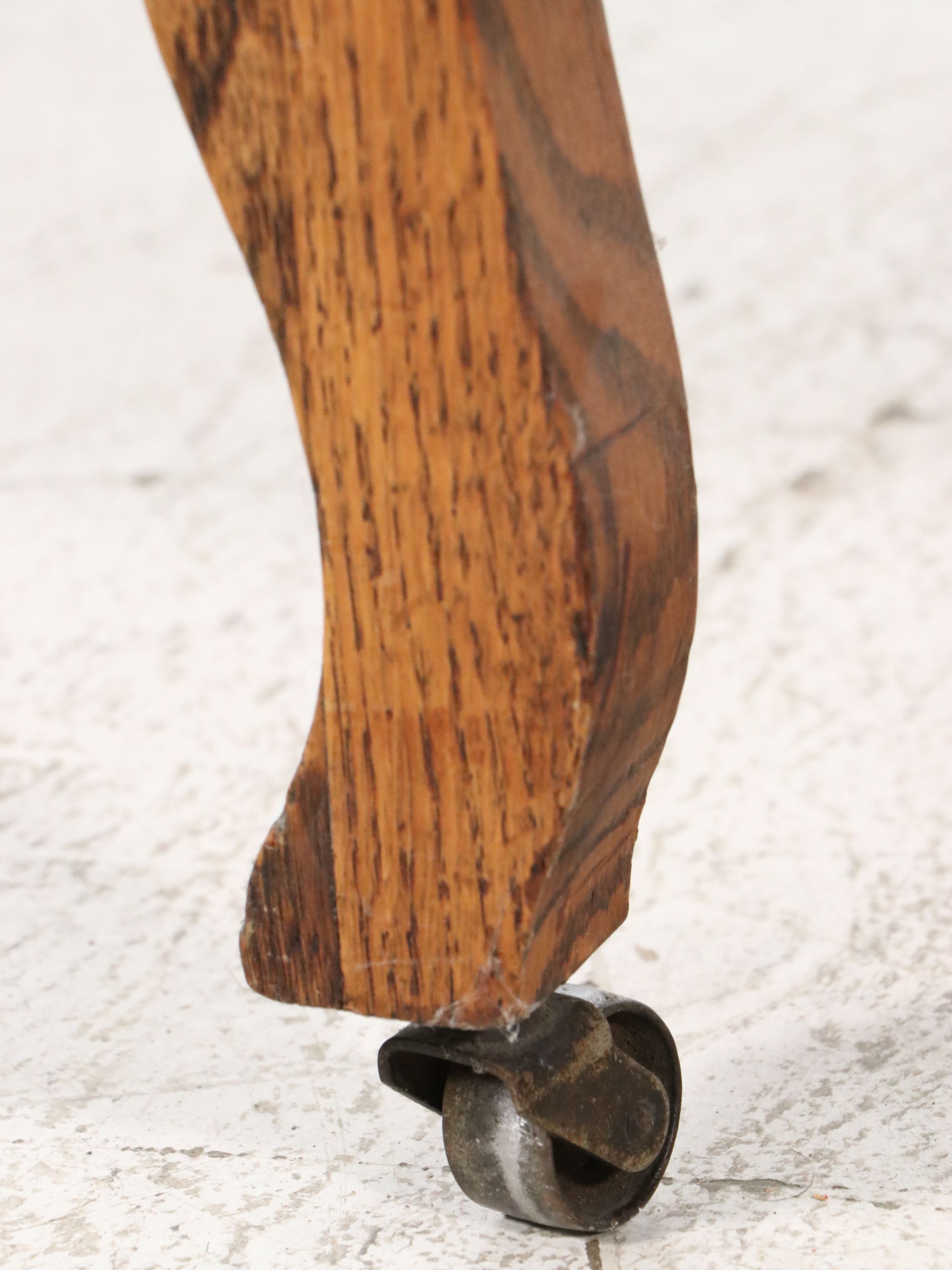 Macey Late Victorian Style Quartersawn Oak Roll-Top Secretary Desk