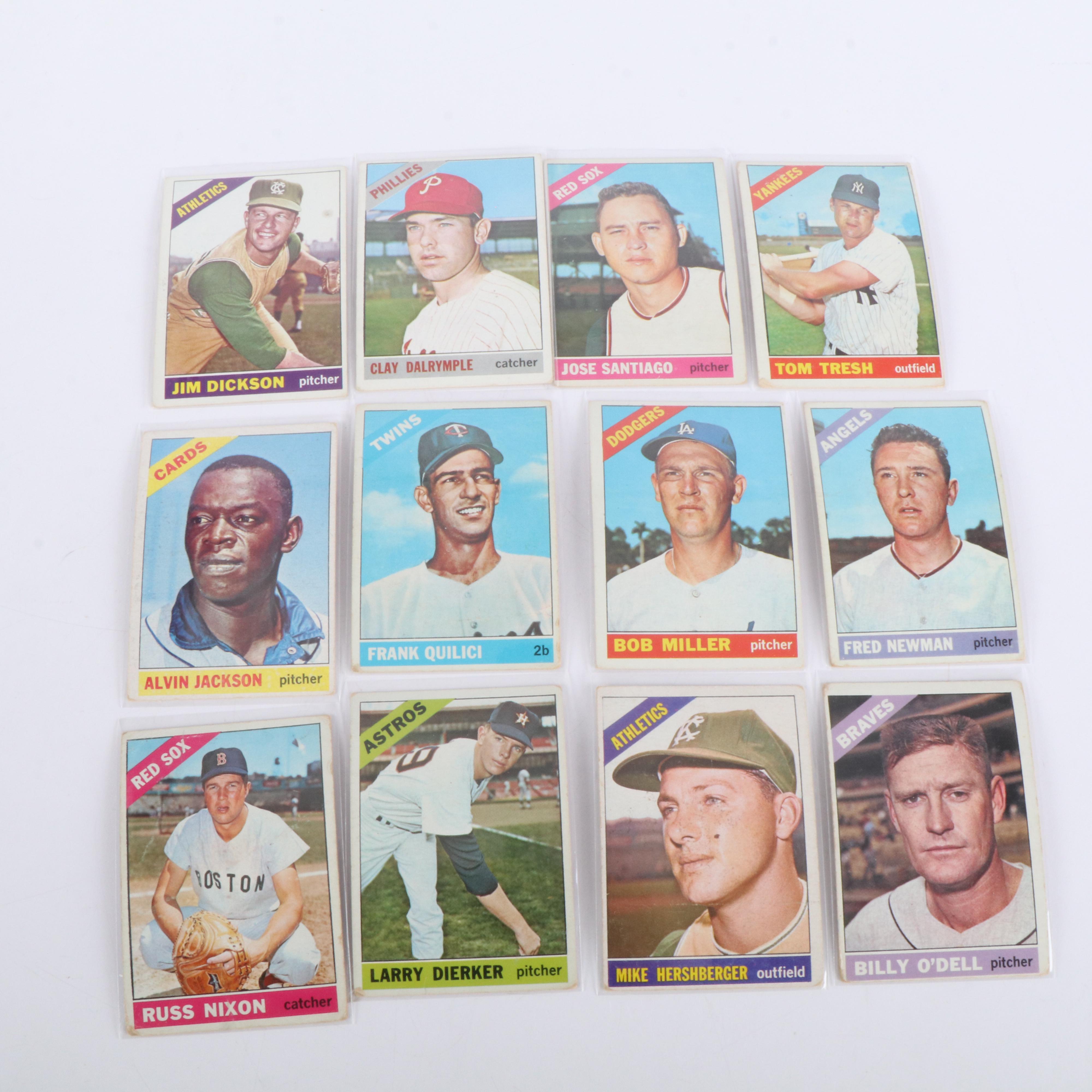 1966 Topps Baseball Cards Featuring Tommy Helms Rookie and More