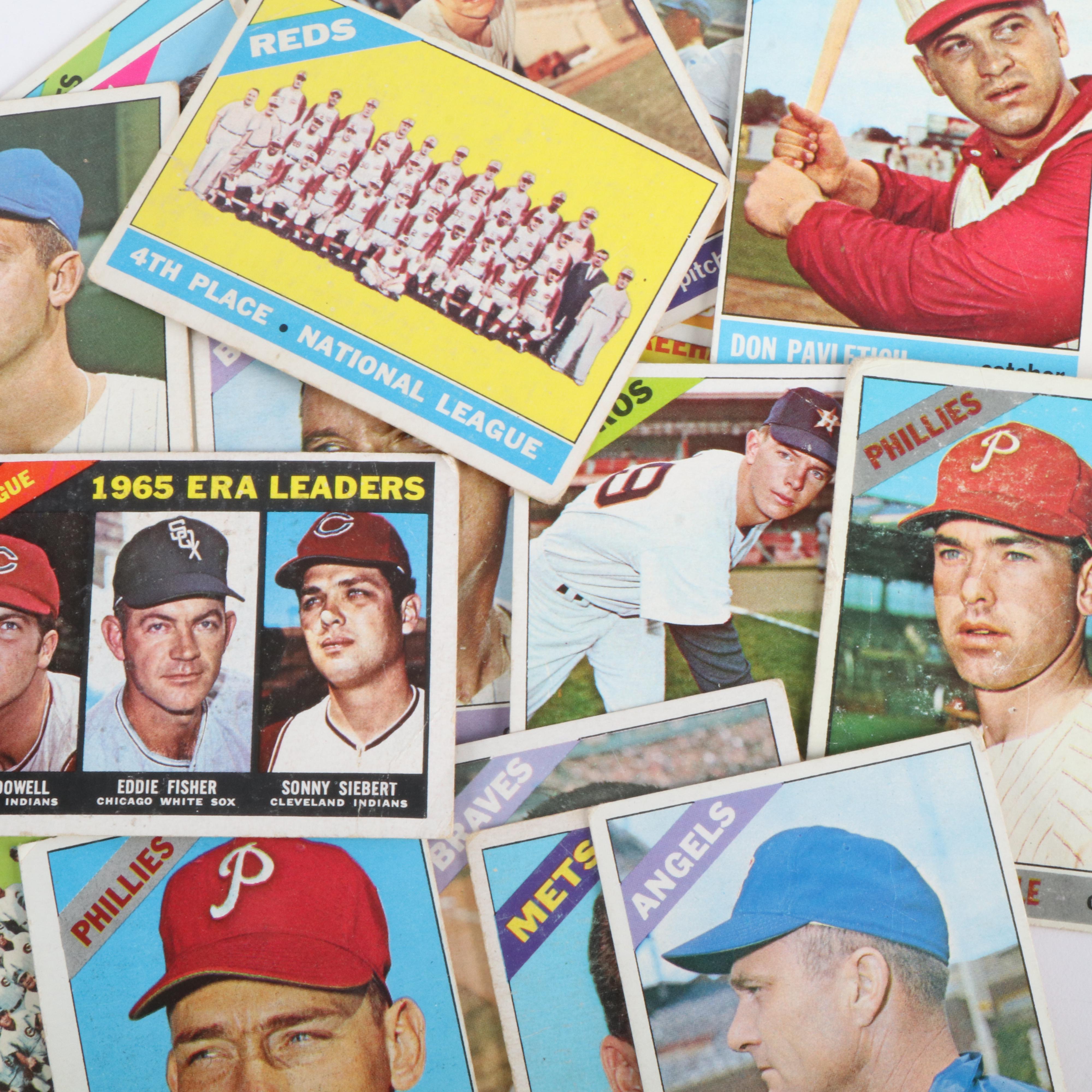 1966 Topps Baseball Cards Featuring Tommy Helms Rookie and More
