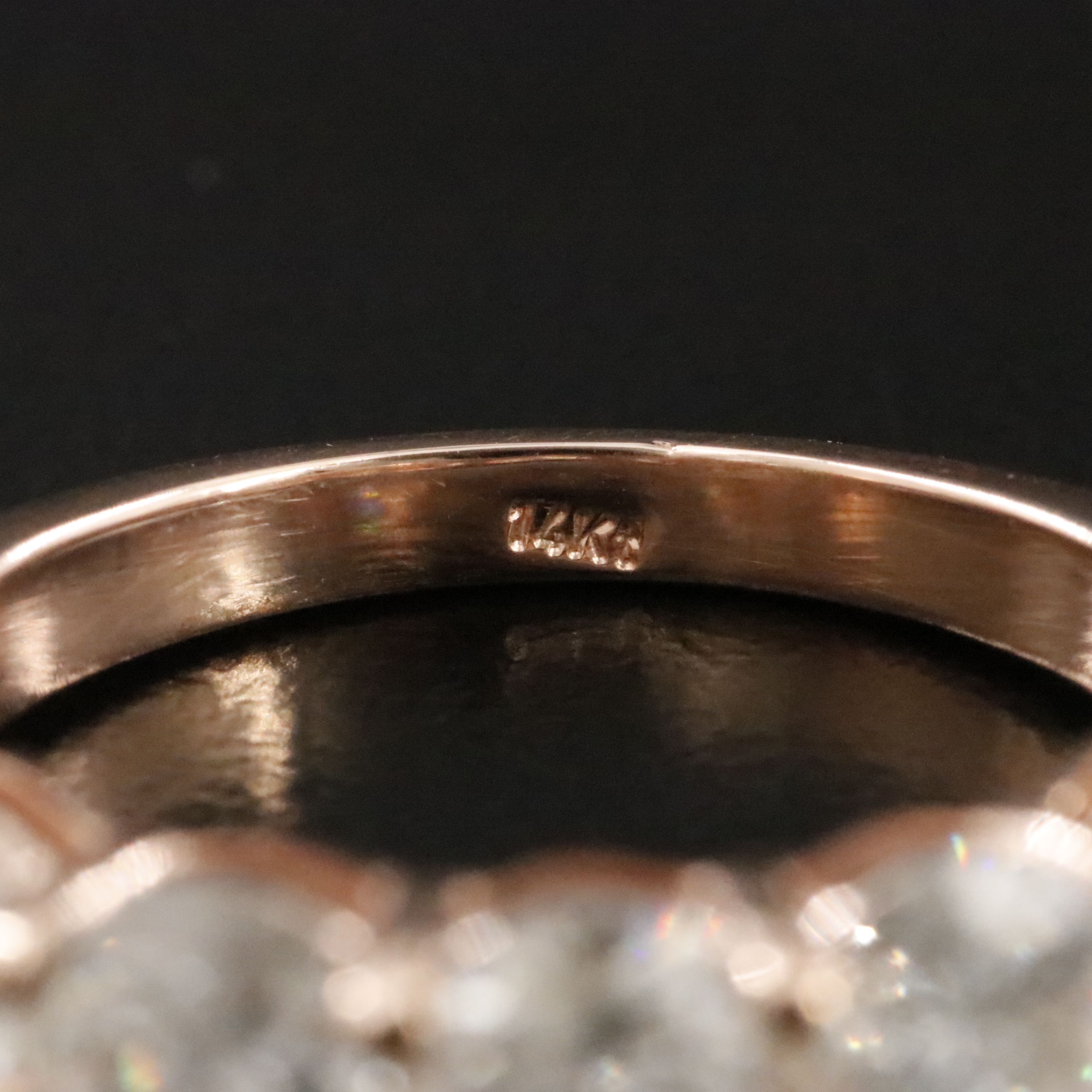 14K Rose Gold 3.57 CTW Diamond Ring with IGI Jewelry  Report