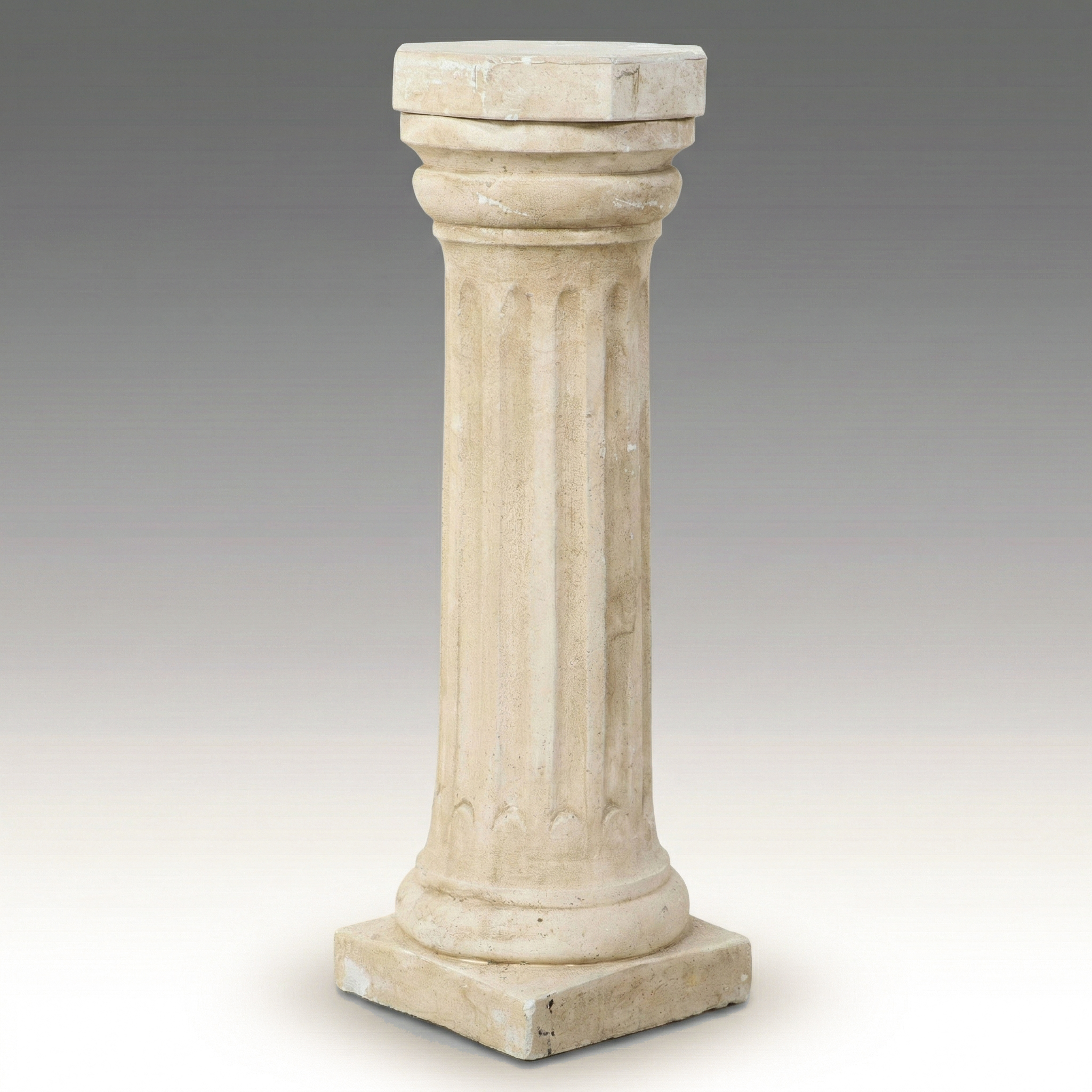 Neoclassical Style Plaster Column Pedestal