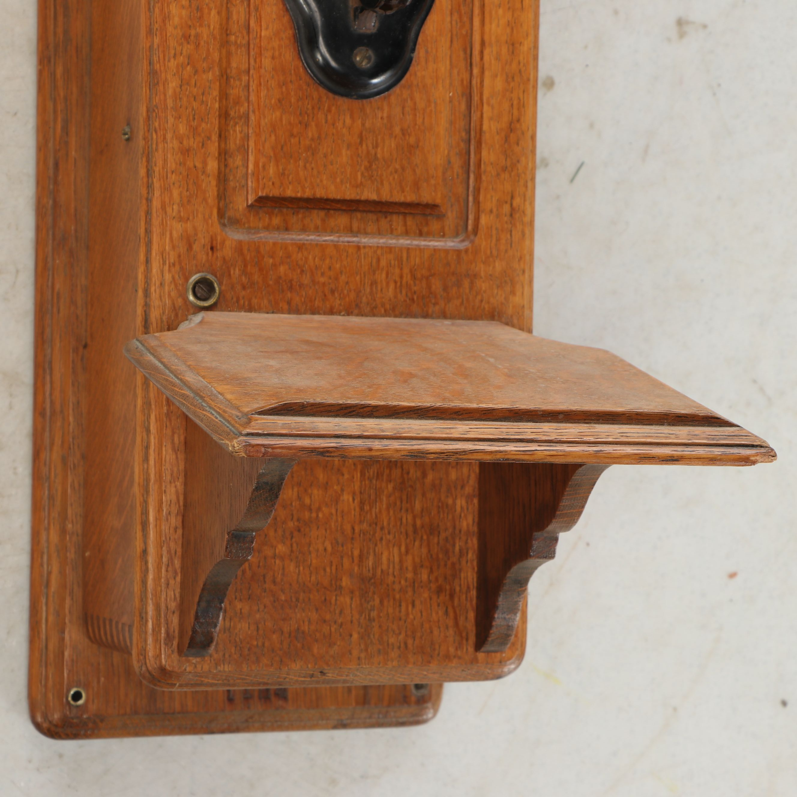 Kellogg Oak Wall Mounted Hand-Crank Phone, Early 20th Century