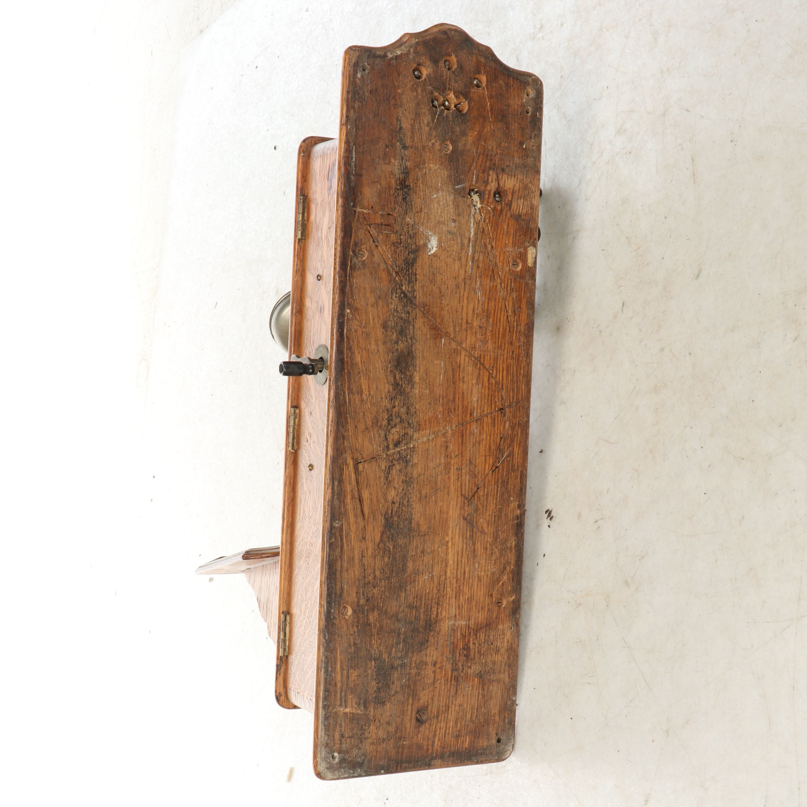 Kellogg Oak Wall Mounted Hand-Crank Phone, Early 20th Century