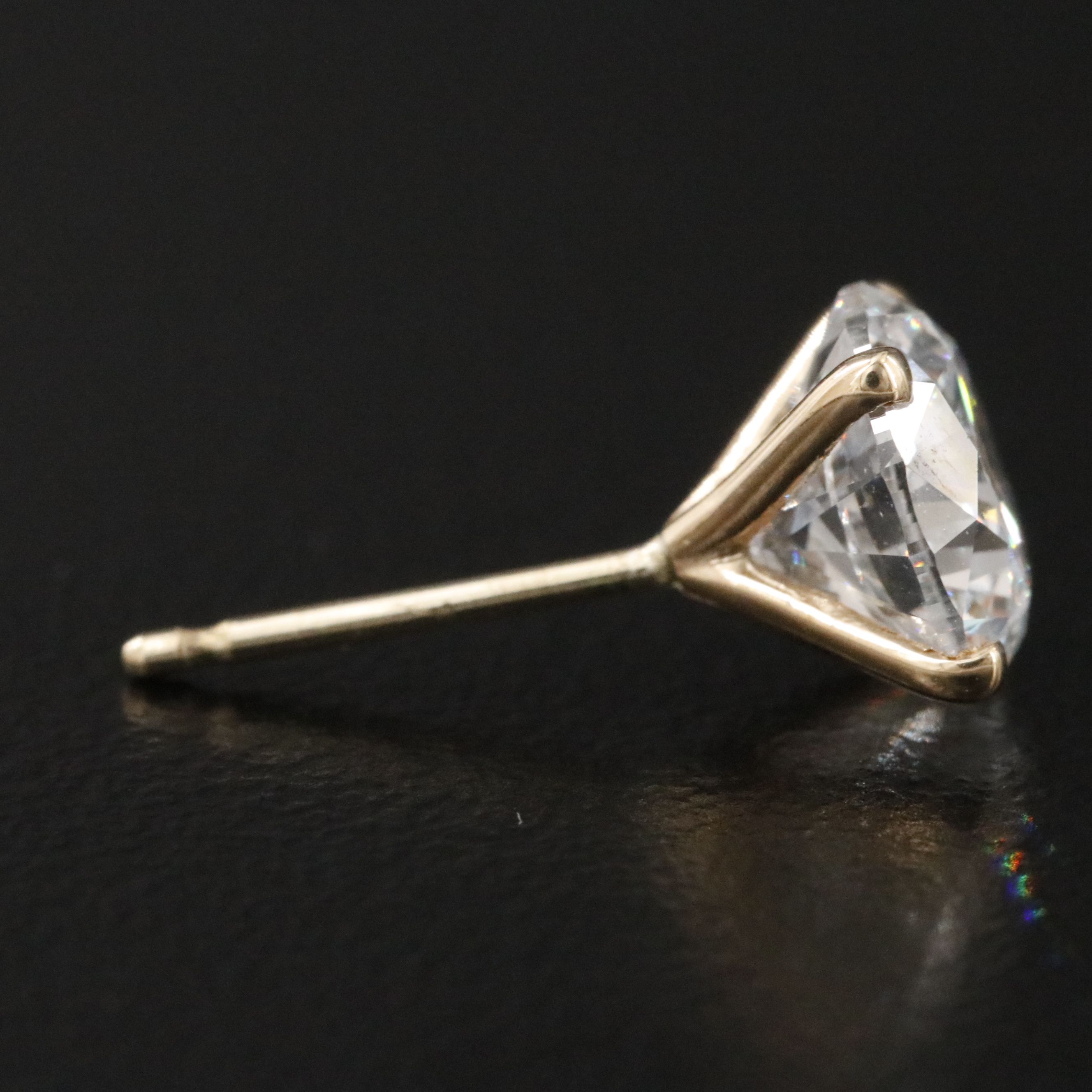 14K 3.00 CTW Lab Grown Diamond Stud Earrings with IGI Jewelry Report