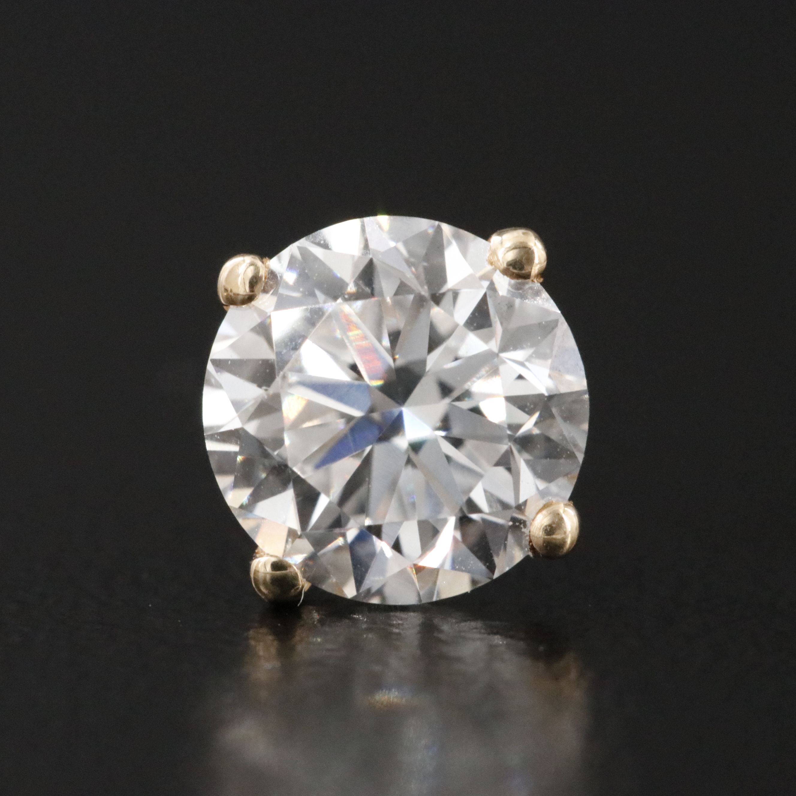 14K 3.00 CTW Lab Grown Diamond Stud Earrings with IGI Jewelry Report