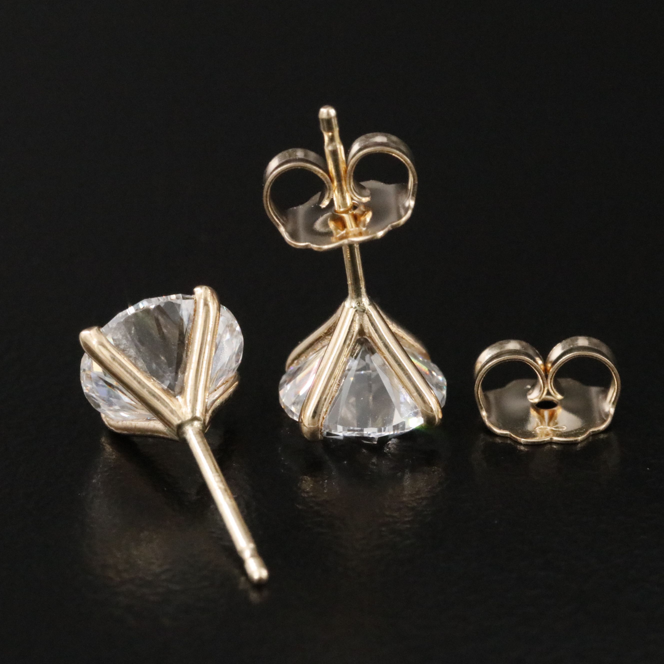 14K 3.00 CTW Lab Grown Diamond Stud Earrings with IGI Jewelry Report