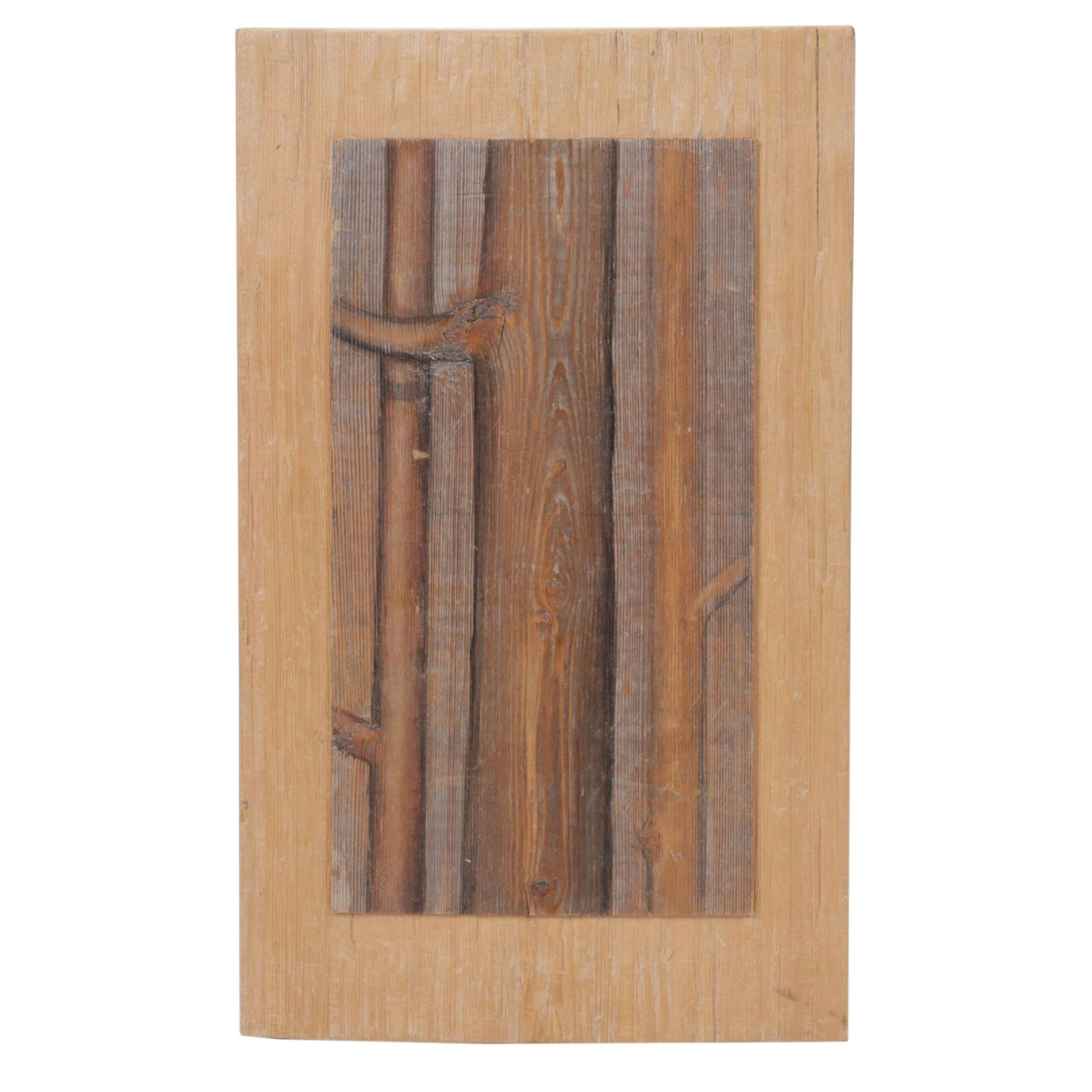 Philippe LeJeune Mixed Media Painting of Trees on Wood Panel, 1998