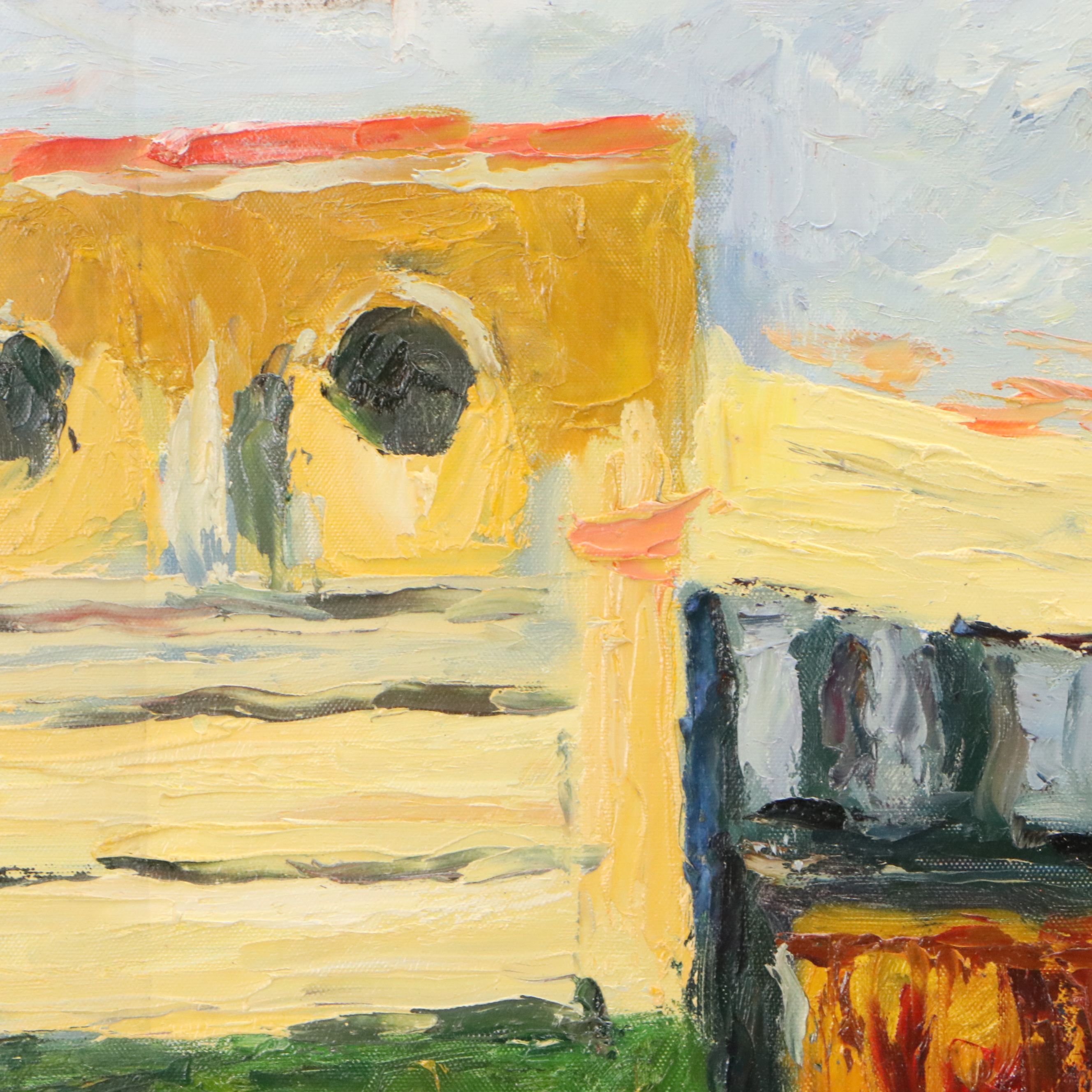 After Wassily Kandinsky Acrylic Painting "In the Surroundings of Paris I"