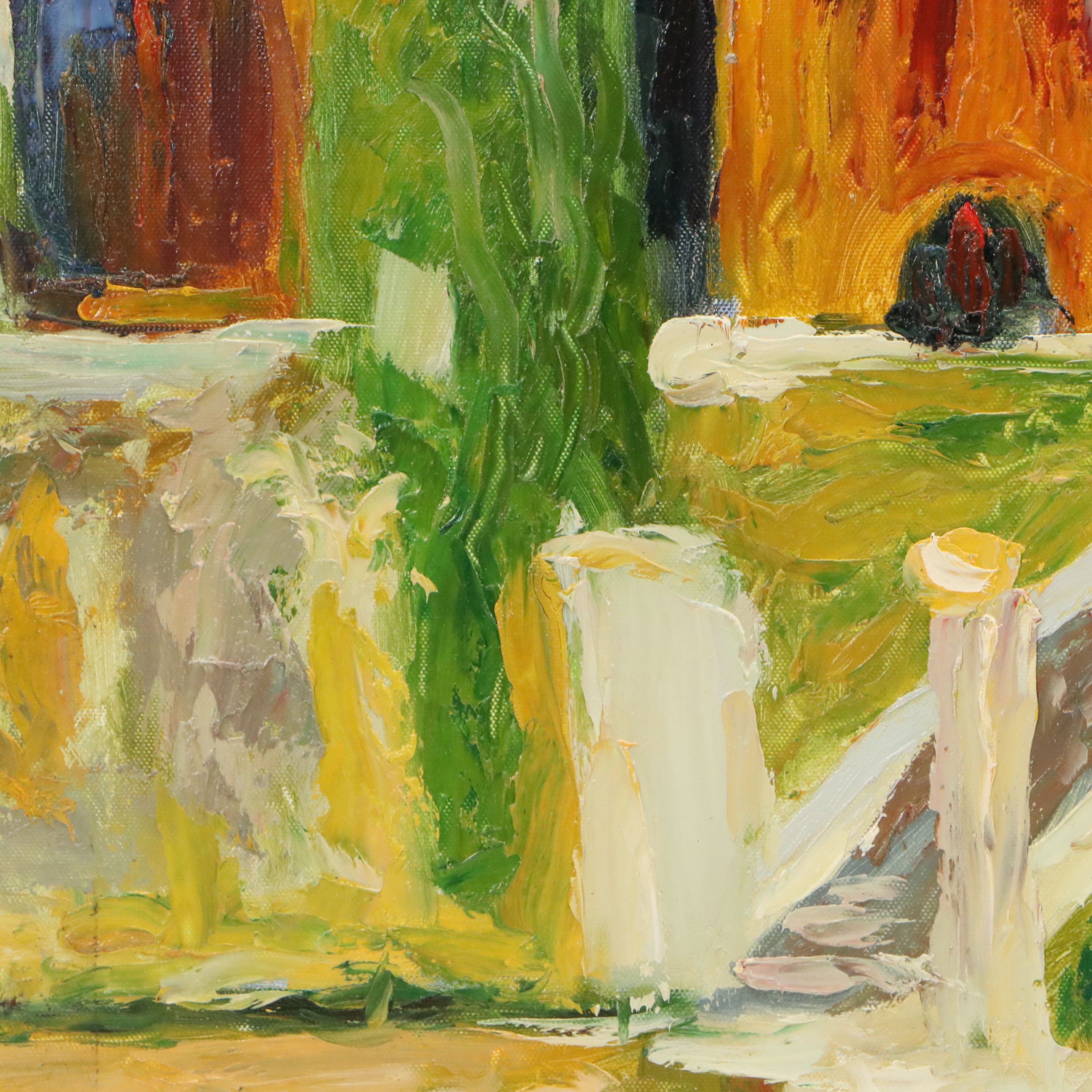 After Wassily Kandinsky Acrylic Painting "In the Surroundings of Paris I"