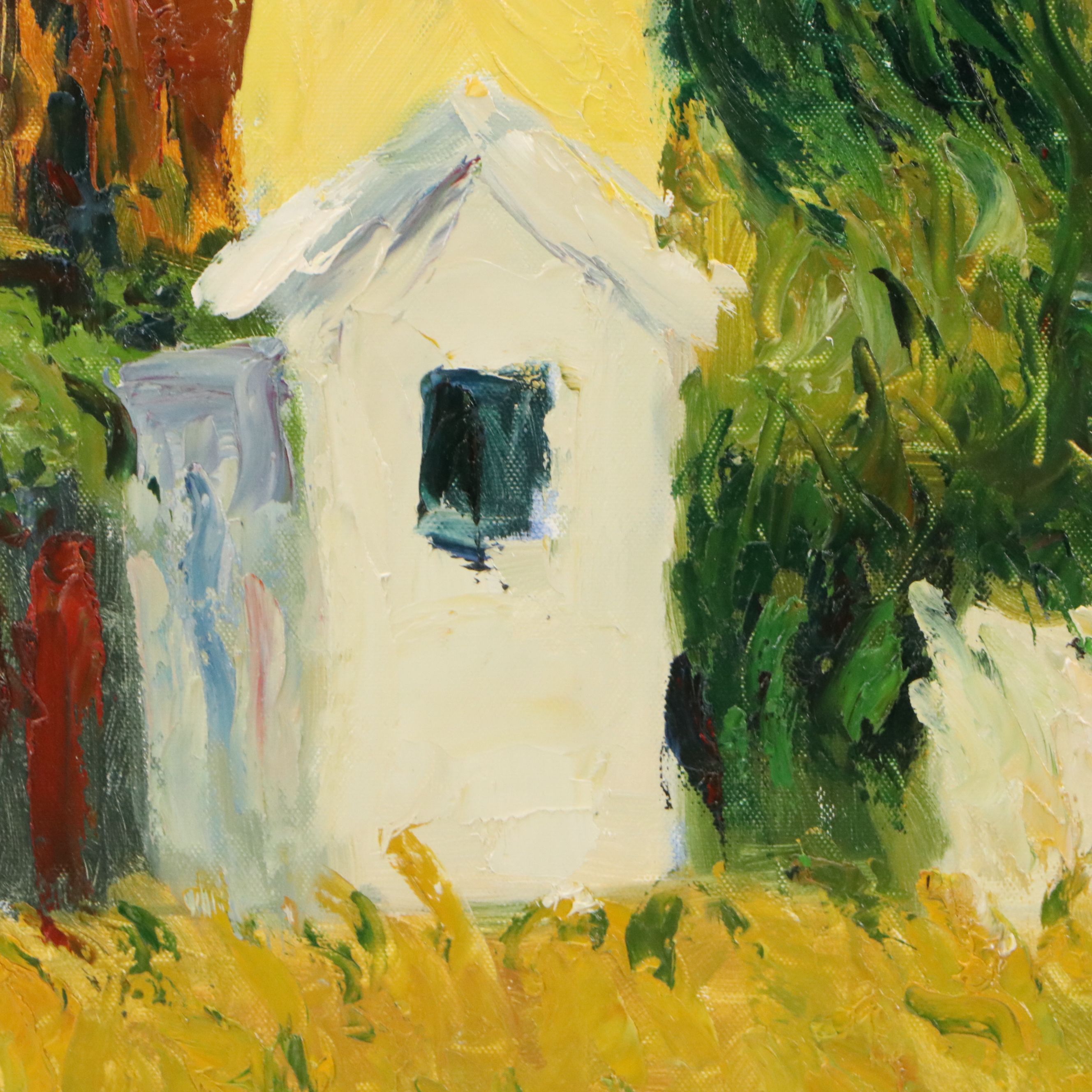 After Wassily Kandinsky Acrylic Painting "In the Surroundings of Paris I"