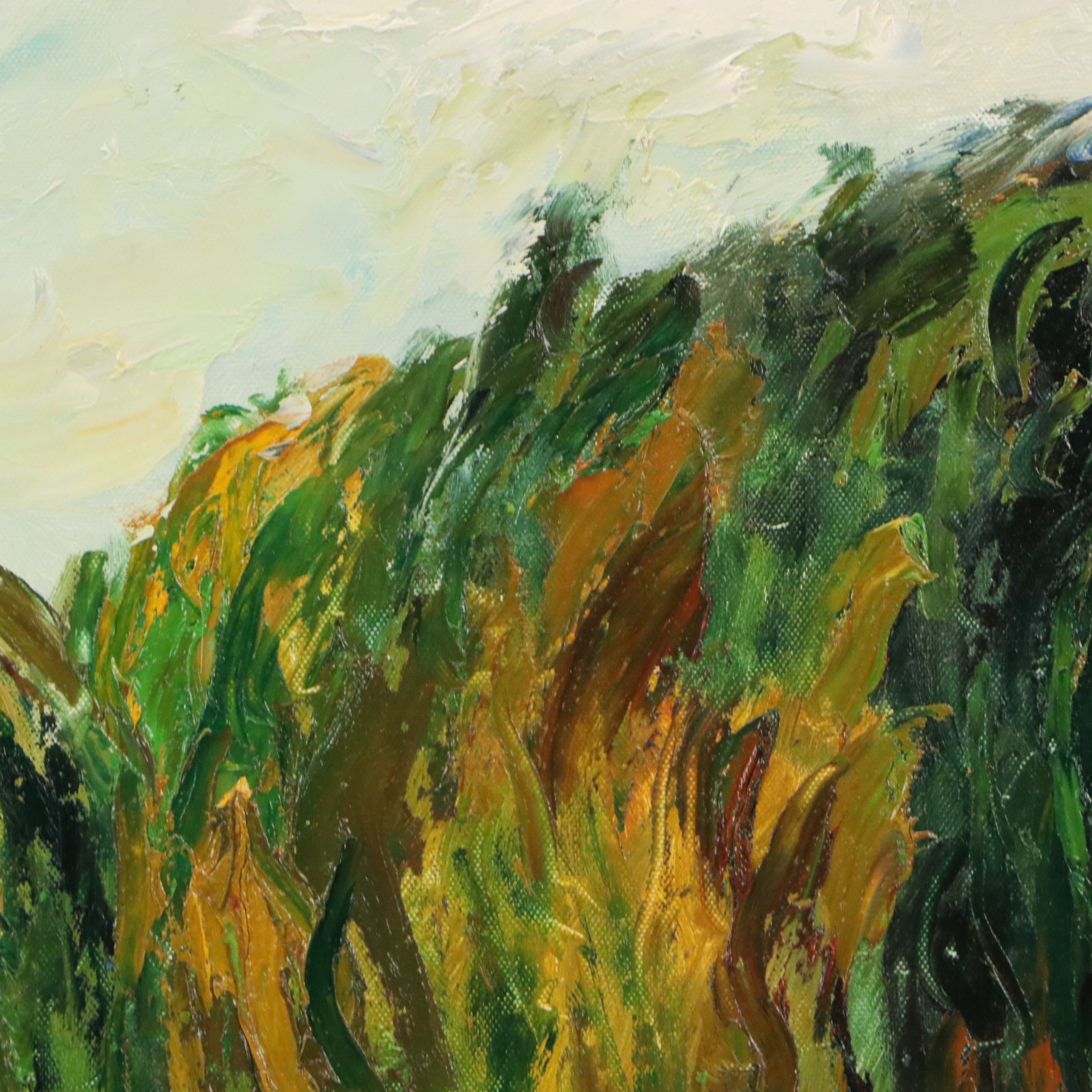 After Wassily Kandinsky Acrylic Painting "In the Surroundings of Paris I"