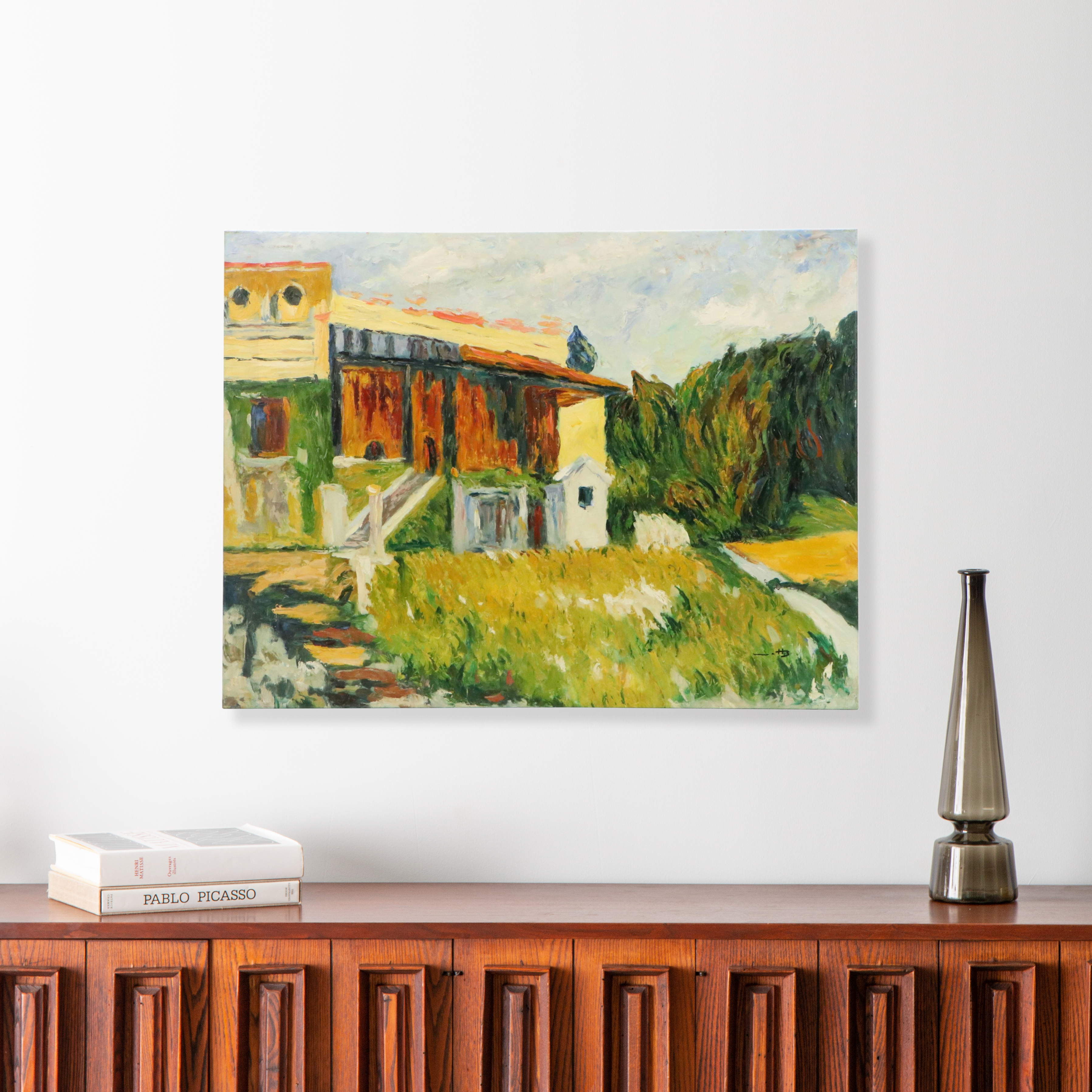 After Wassily Kandinsky Acrylic Painting "In the Surroundings of Paris I"