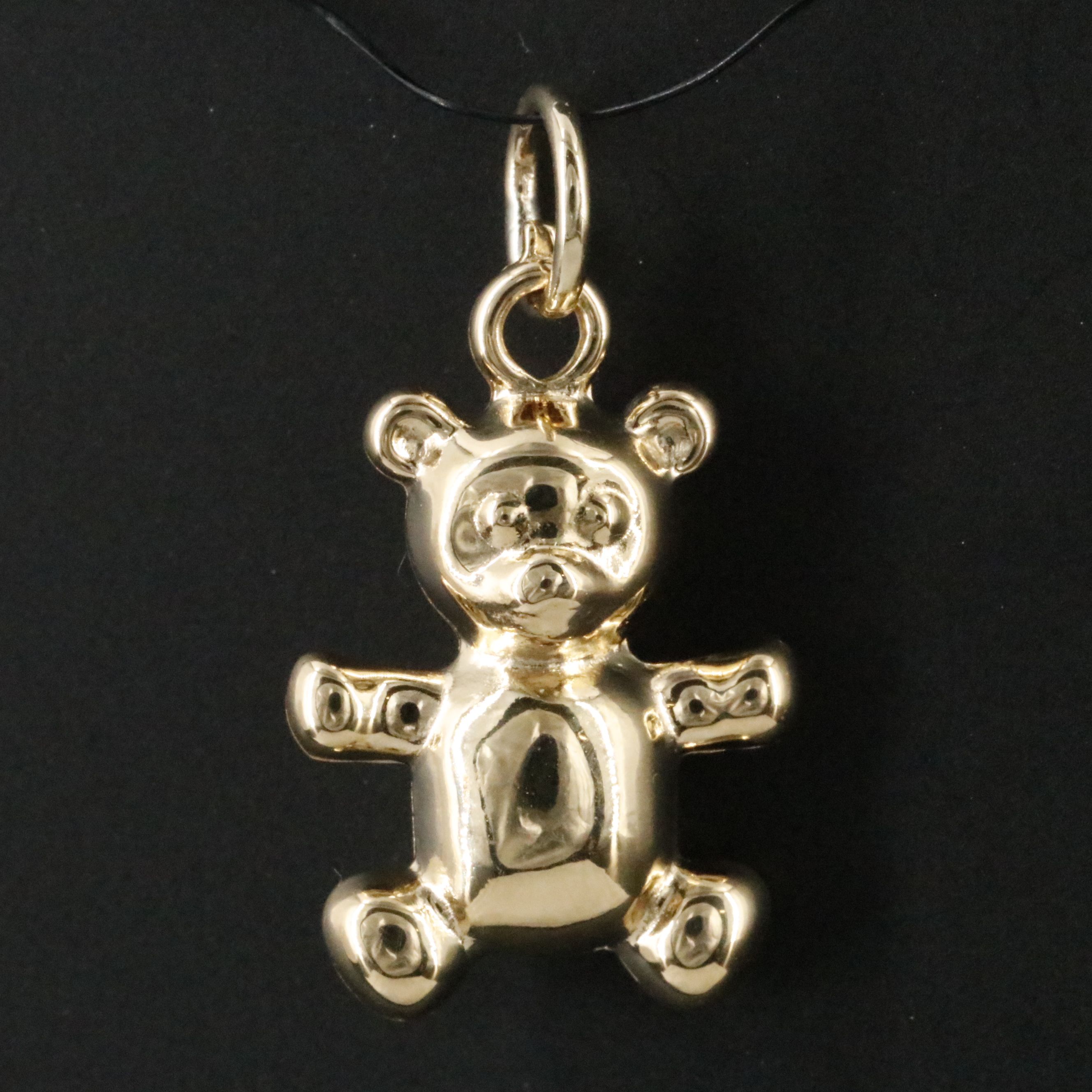 18K Teddy Bear Charm Pendant