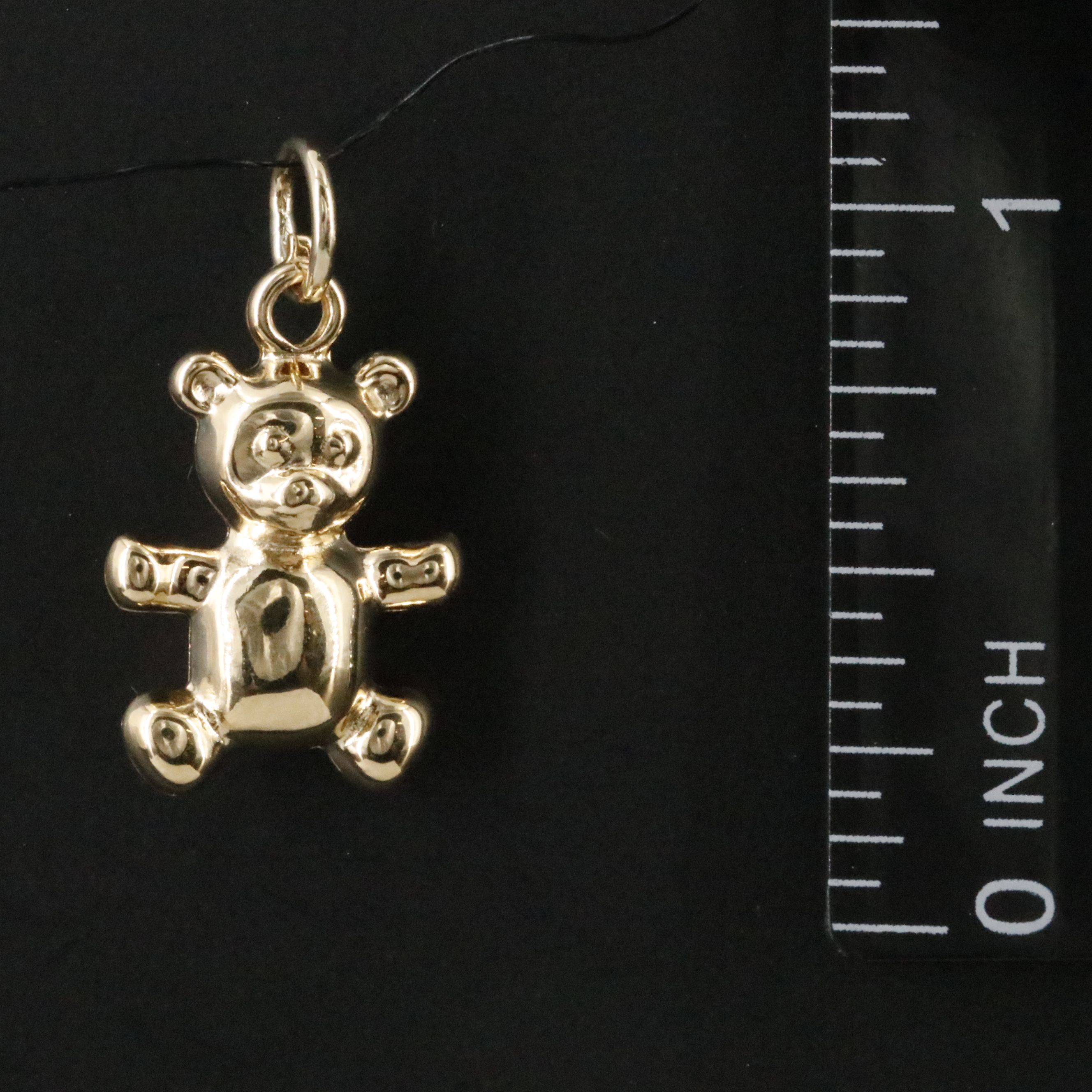 18K Teddy Bear Charm Pendant