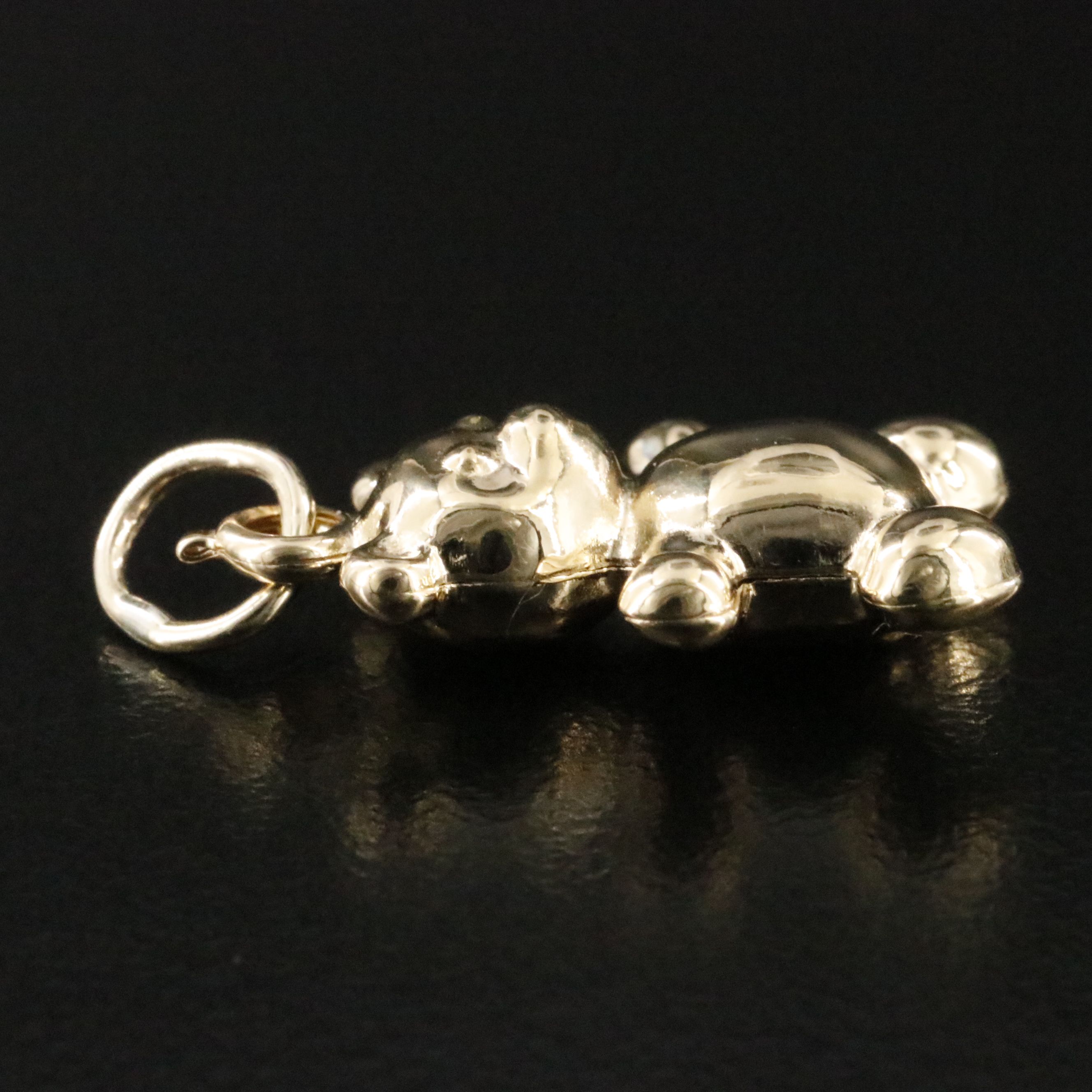 18K Teddy Bear Charm Pendant