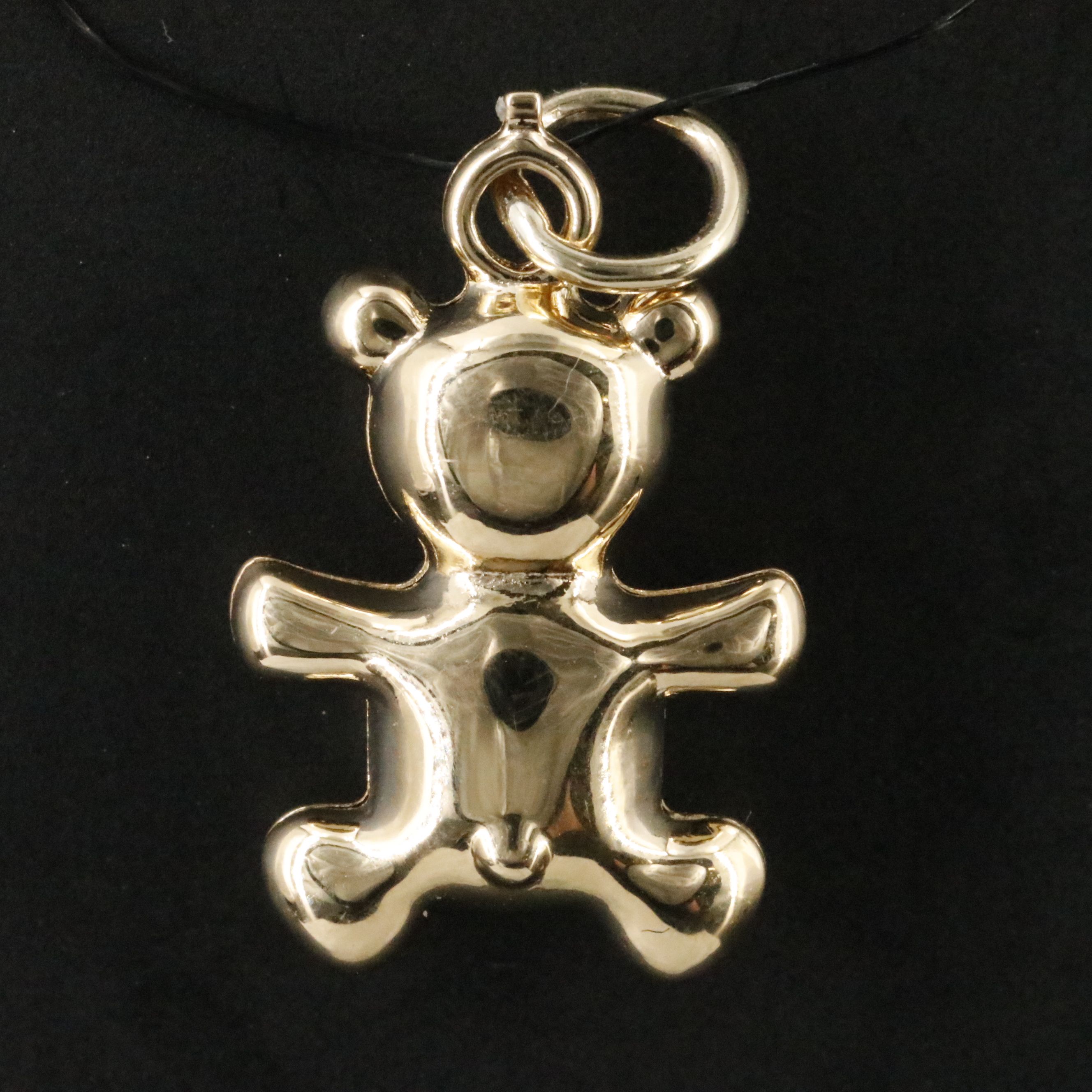 18K Teddy Bear Charm Pendant