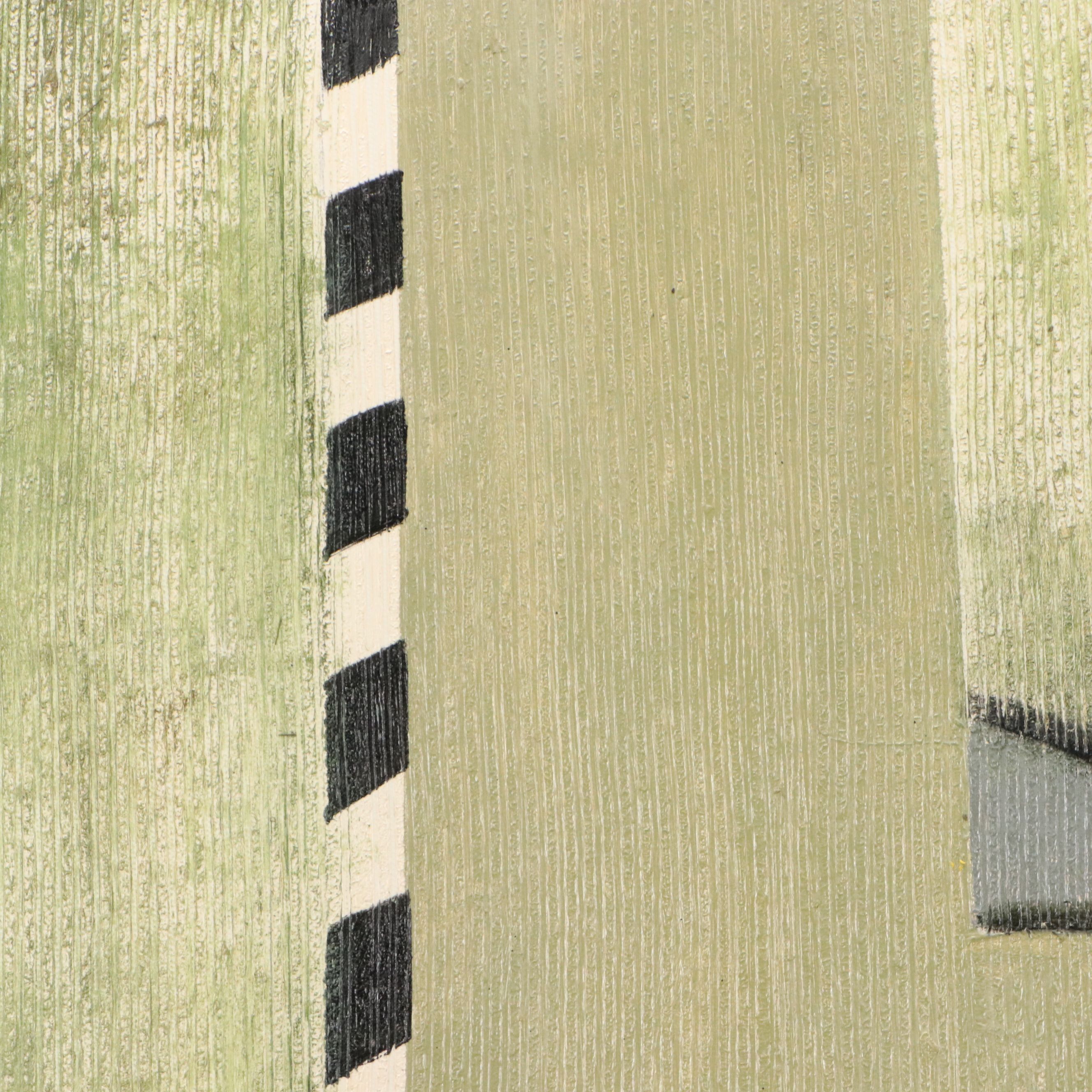 Cubist Style Acrylic Painting, Circa 2010