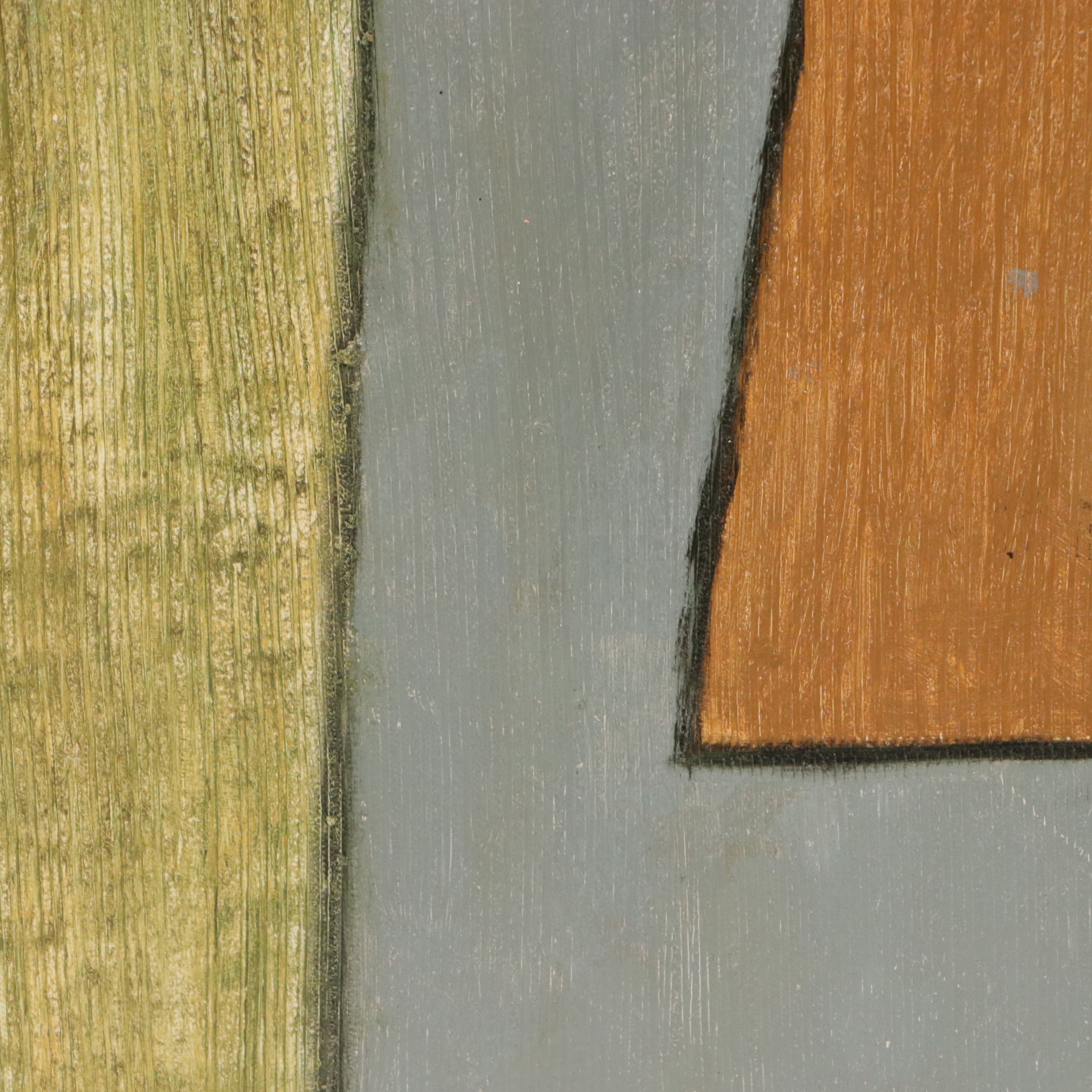 Cubist Style Acrylic Painting, Circa 2010