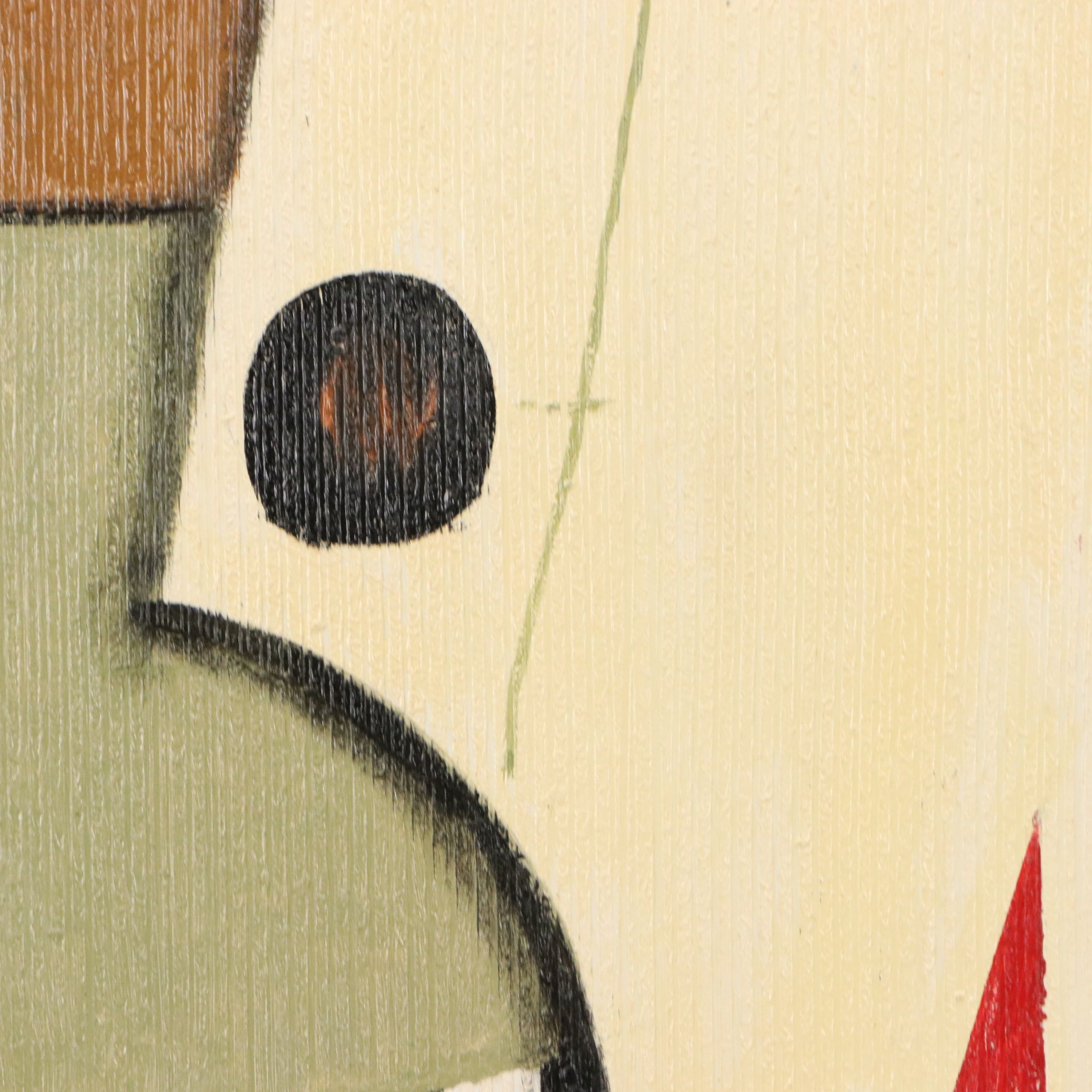 Cubist Style Acrylic Painting, Circa 2010