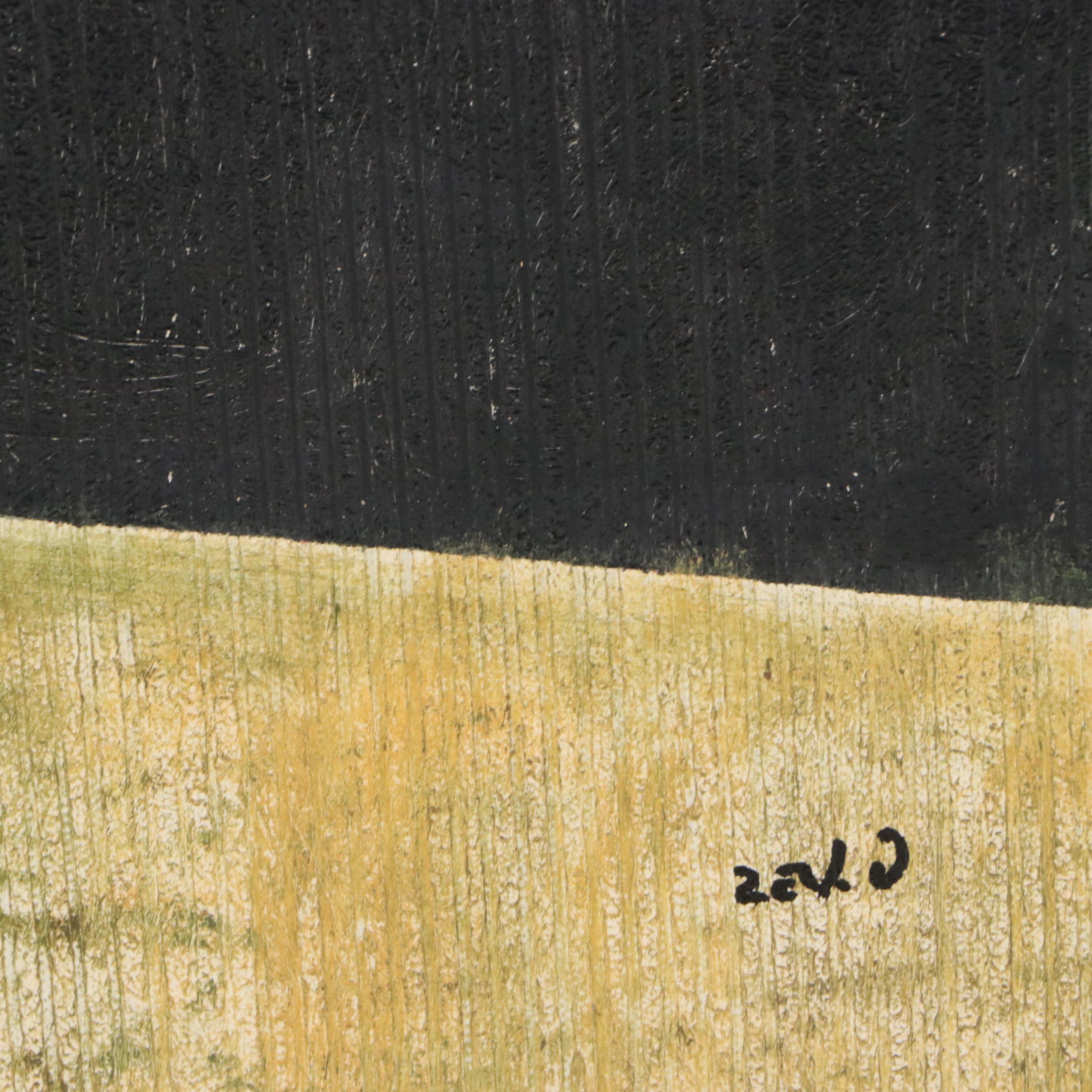 Cubist Style Acrylic Painting, Circa 2010