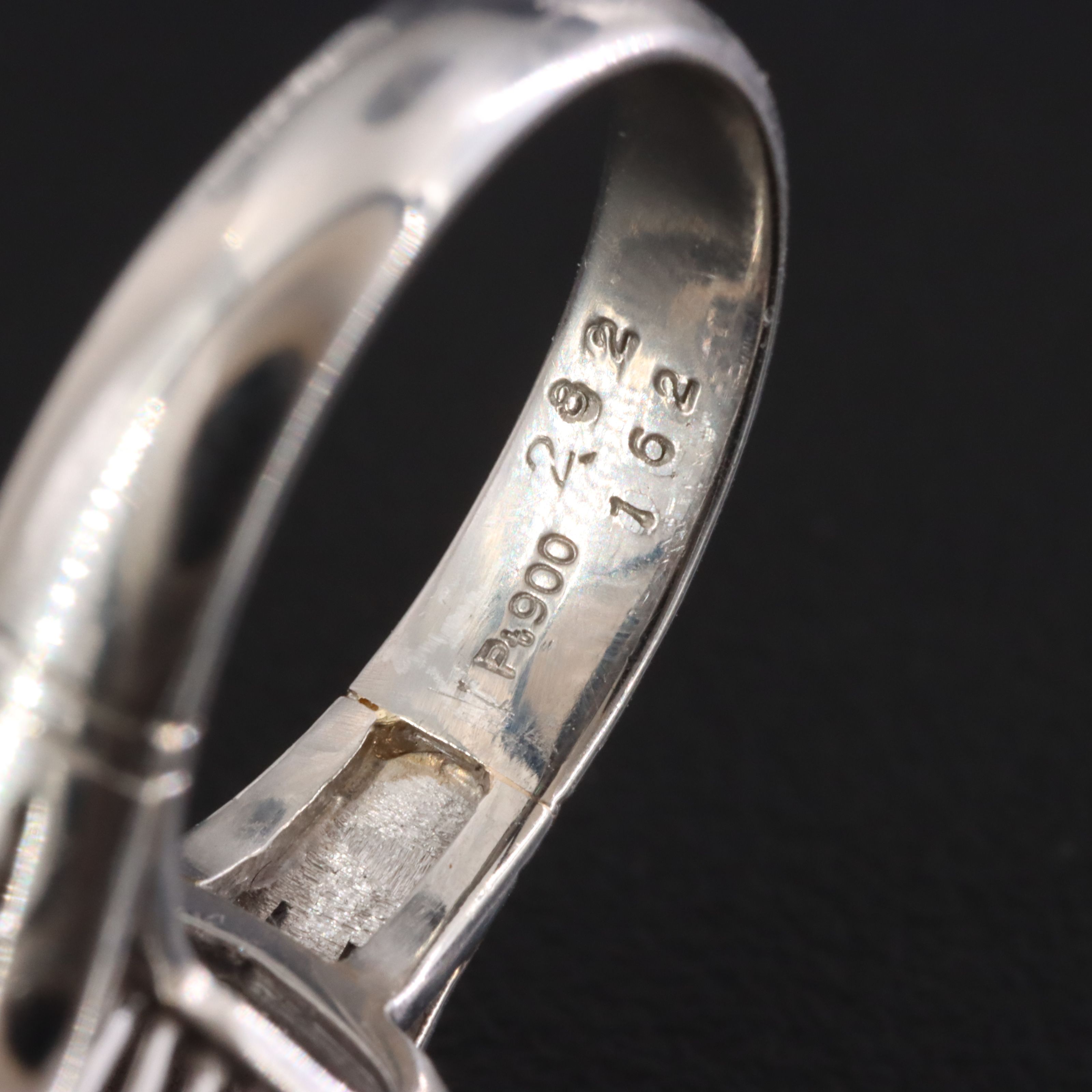 Platinum 5.11 CT Unheated Sapphire and 1.62 CTW Diamond Ring with GIA Report