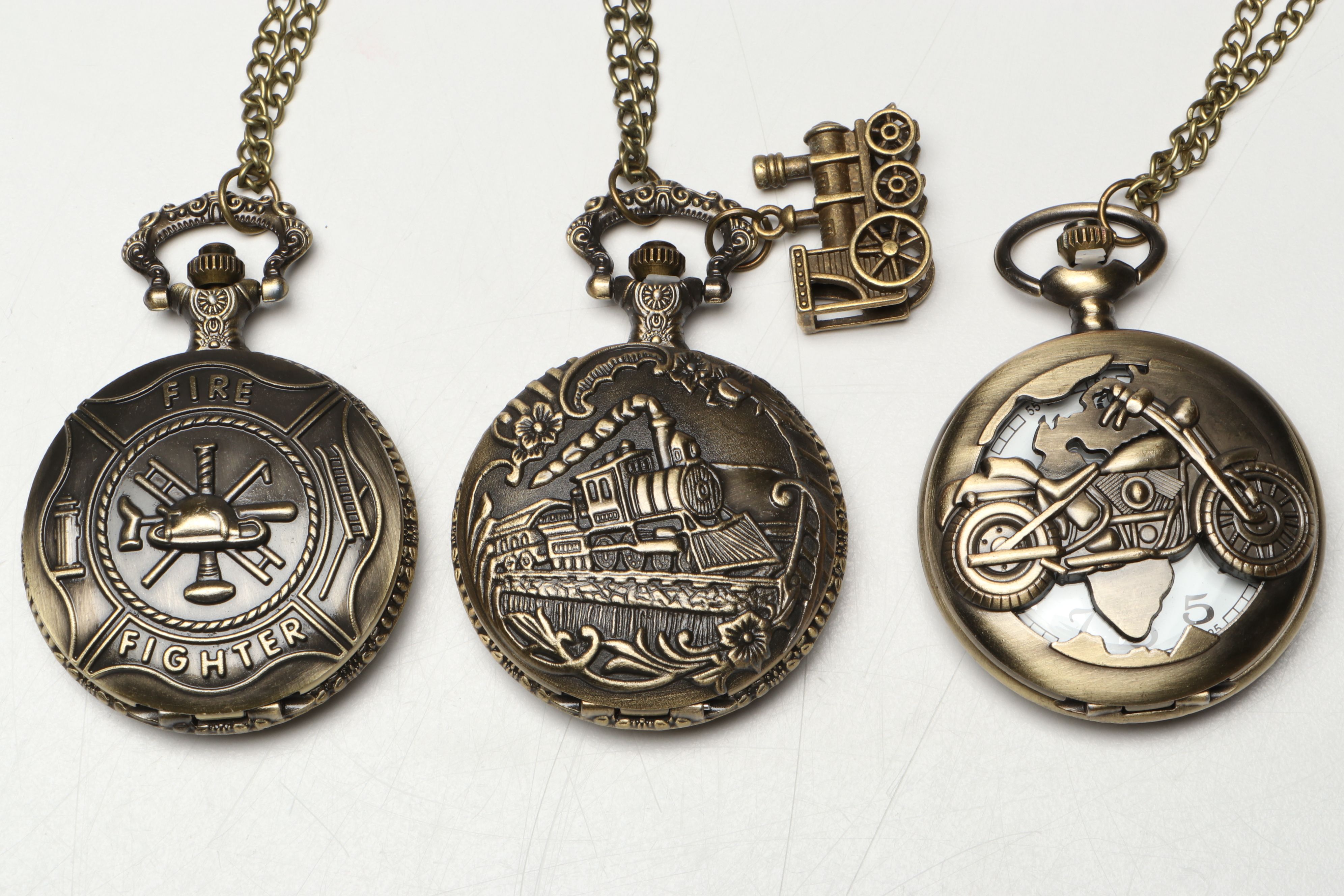 TopFlames Gold Bar Metal Lighter Key Chains with Other Pocket Watches