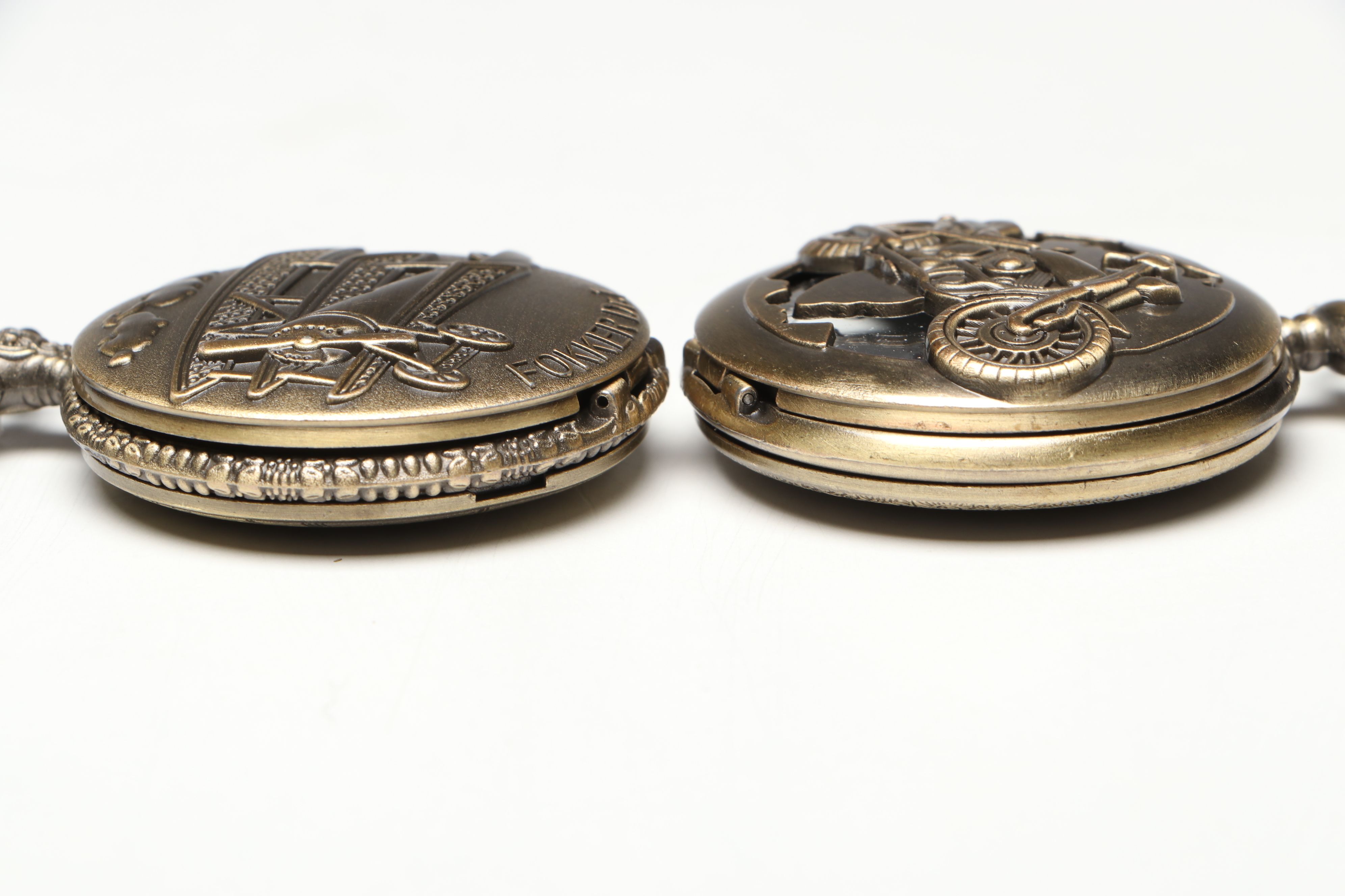 TopFlames Gold Bar Metal Lighter Key Chains with Other Pocket Watches