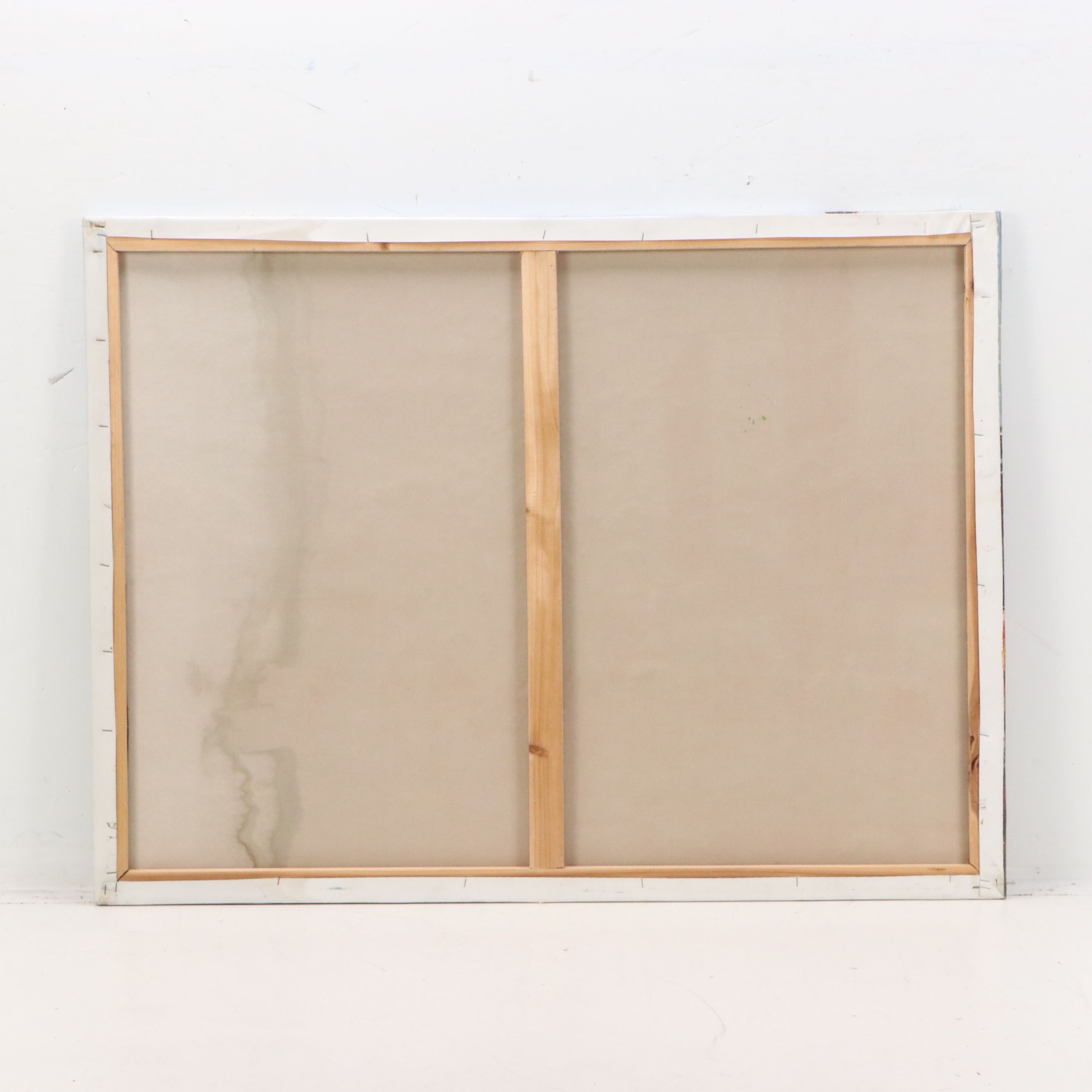 Parisian Street Scene Oil Painting, Circa 2010