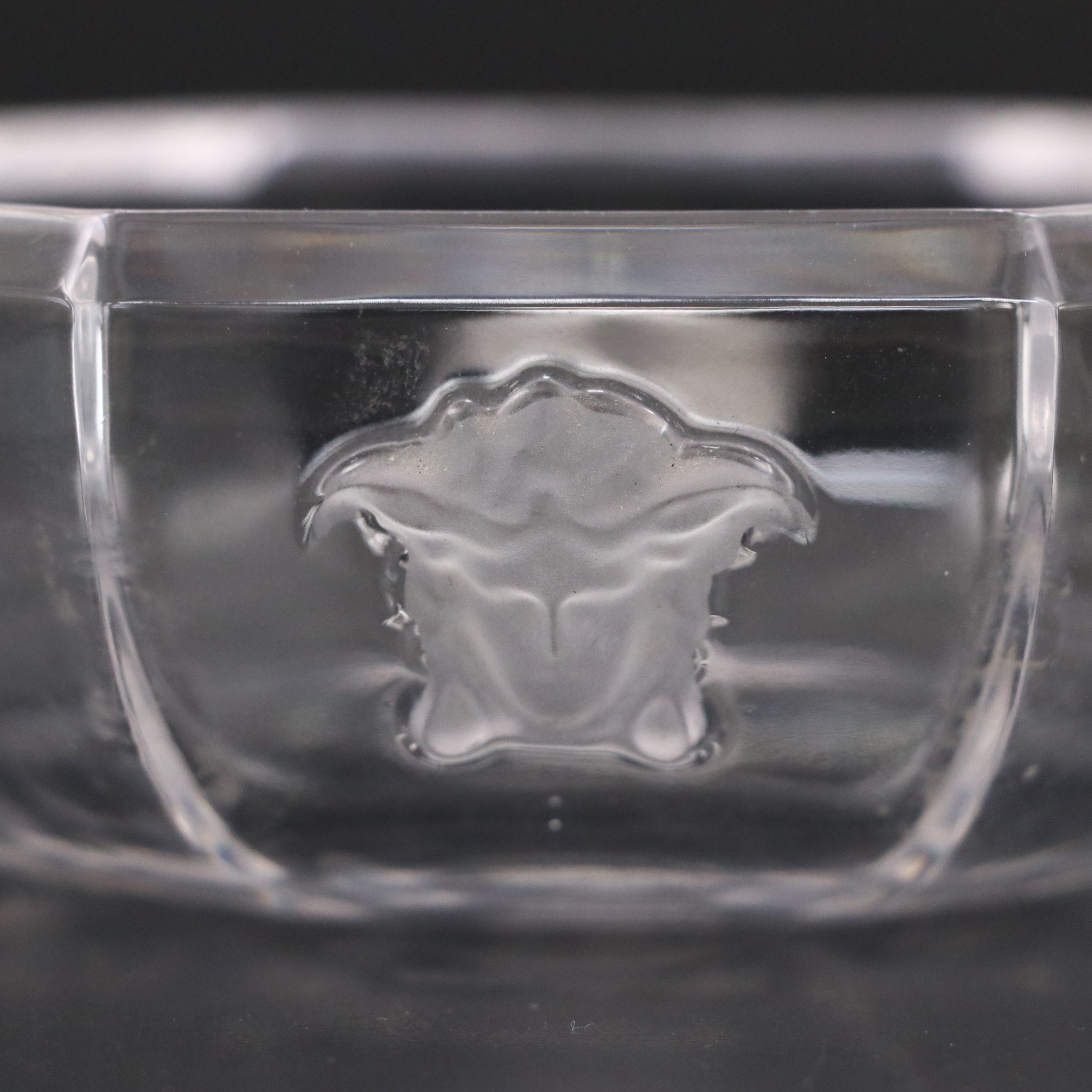 Rosenthal for Versace "Treasury" Medusa Motif Crystal Candy Dish
