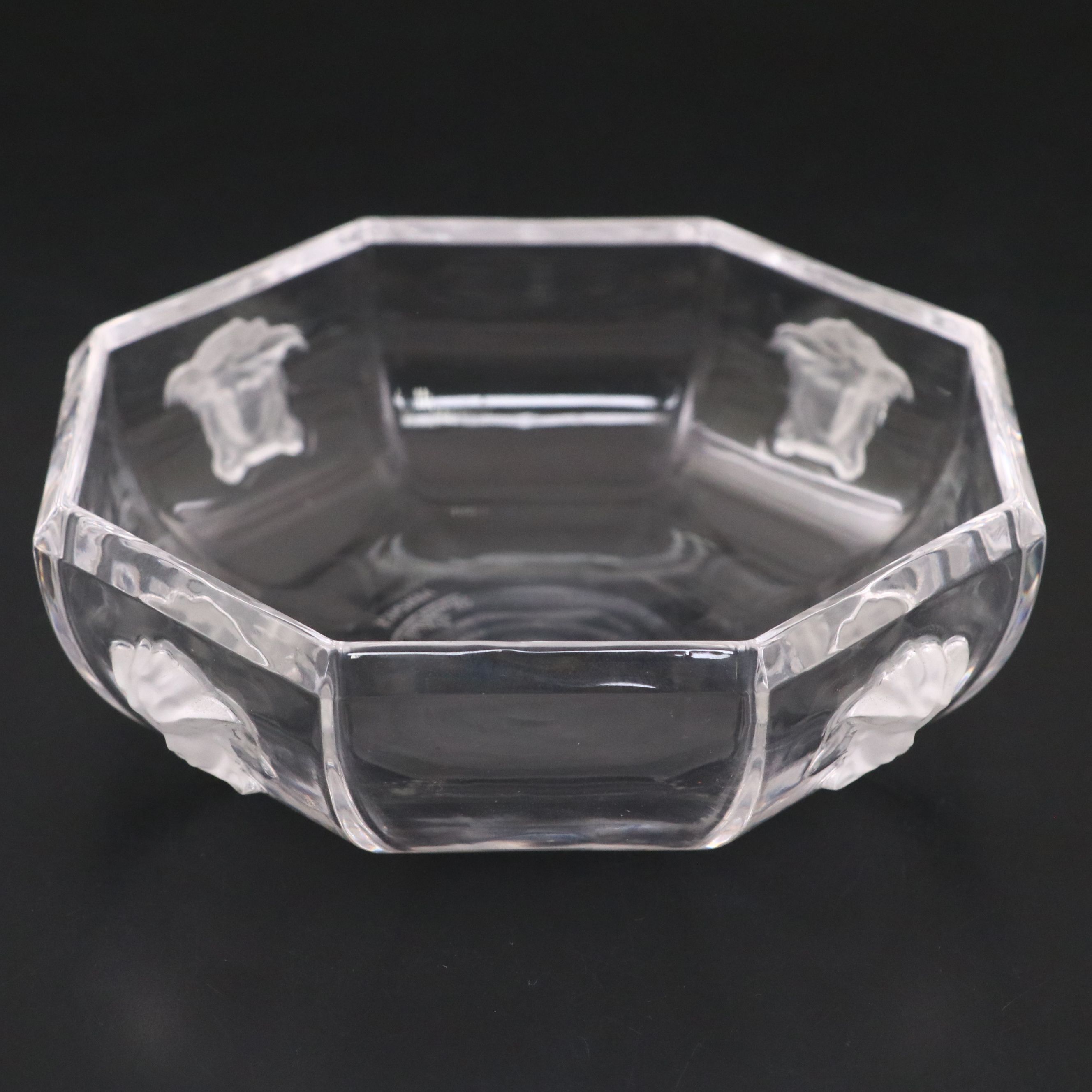 Rosenthal for Versace "Treasury" Medusa Motif Crystal Candy Dish