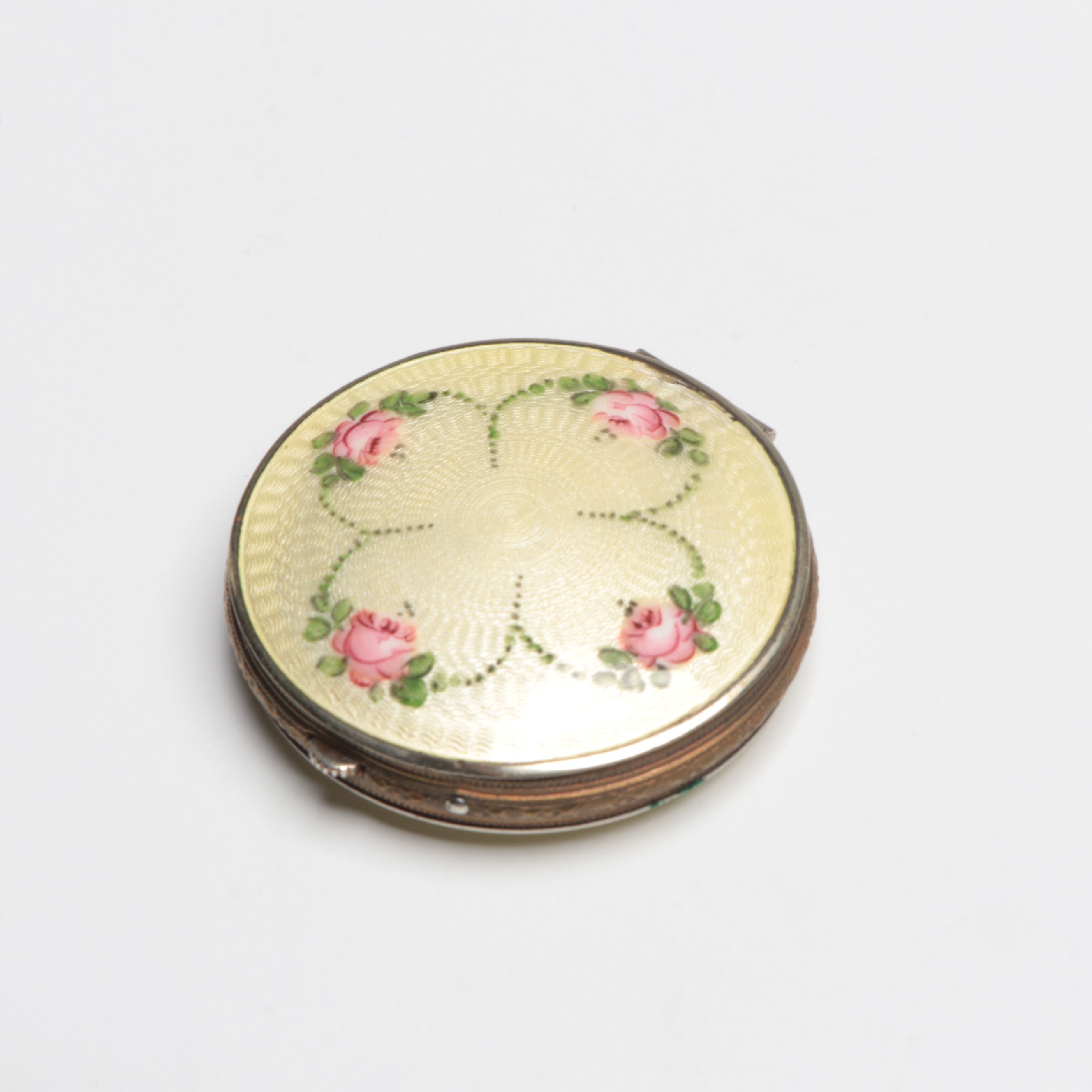 Sterling-Backed Cross Pendant with Guilloche Enamel Compacts, and More