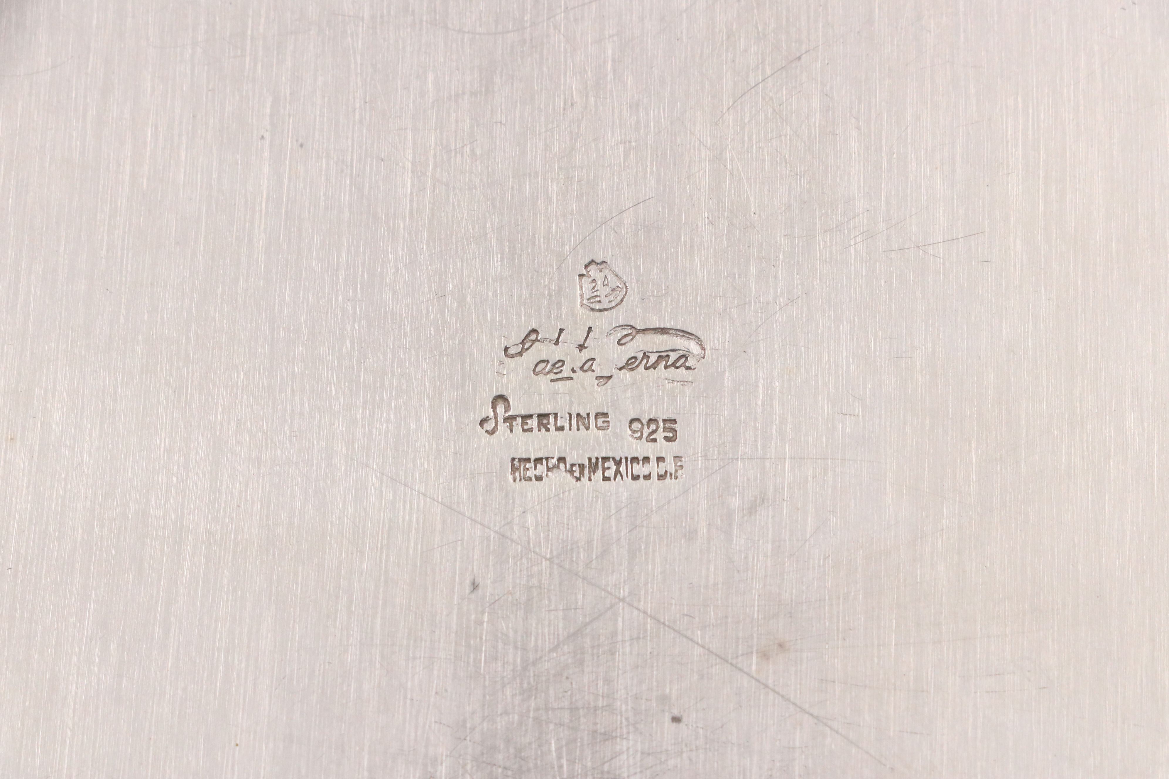 Salvador de la Serna Mexican Sterling Silver Tea and Coffee Service, Mid-20th C.