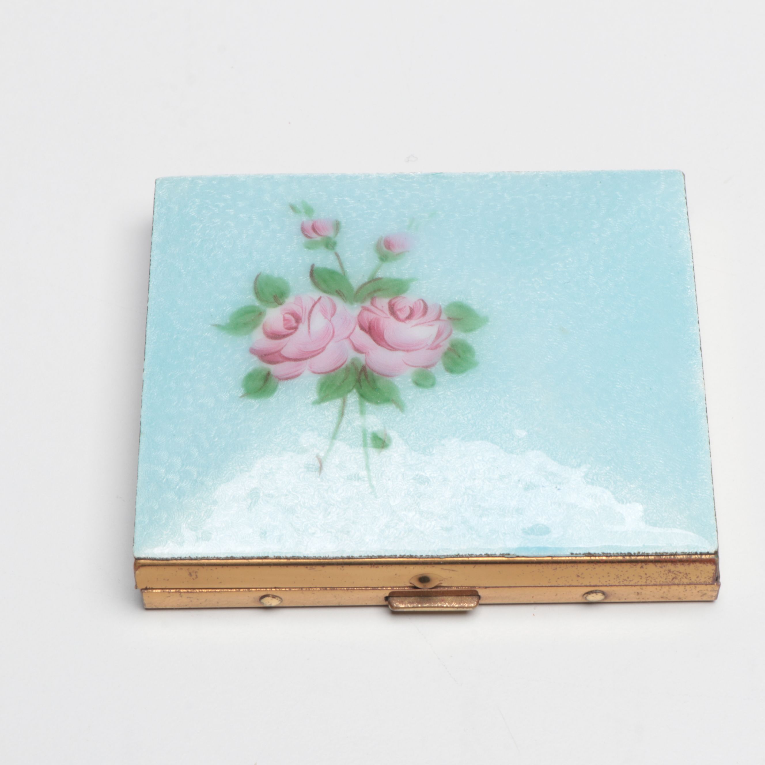 Volupté with Other Enameled Compacts and French Perfume Dispenser