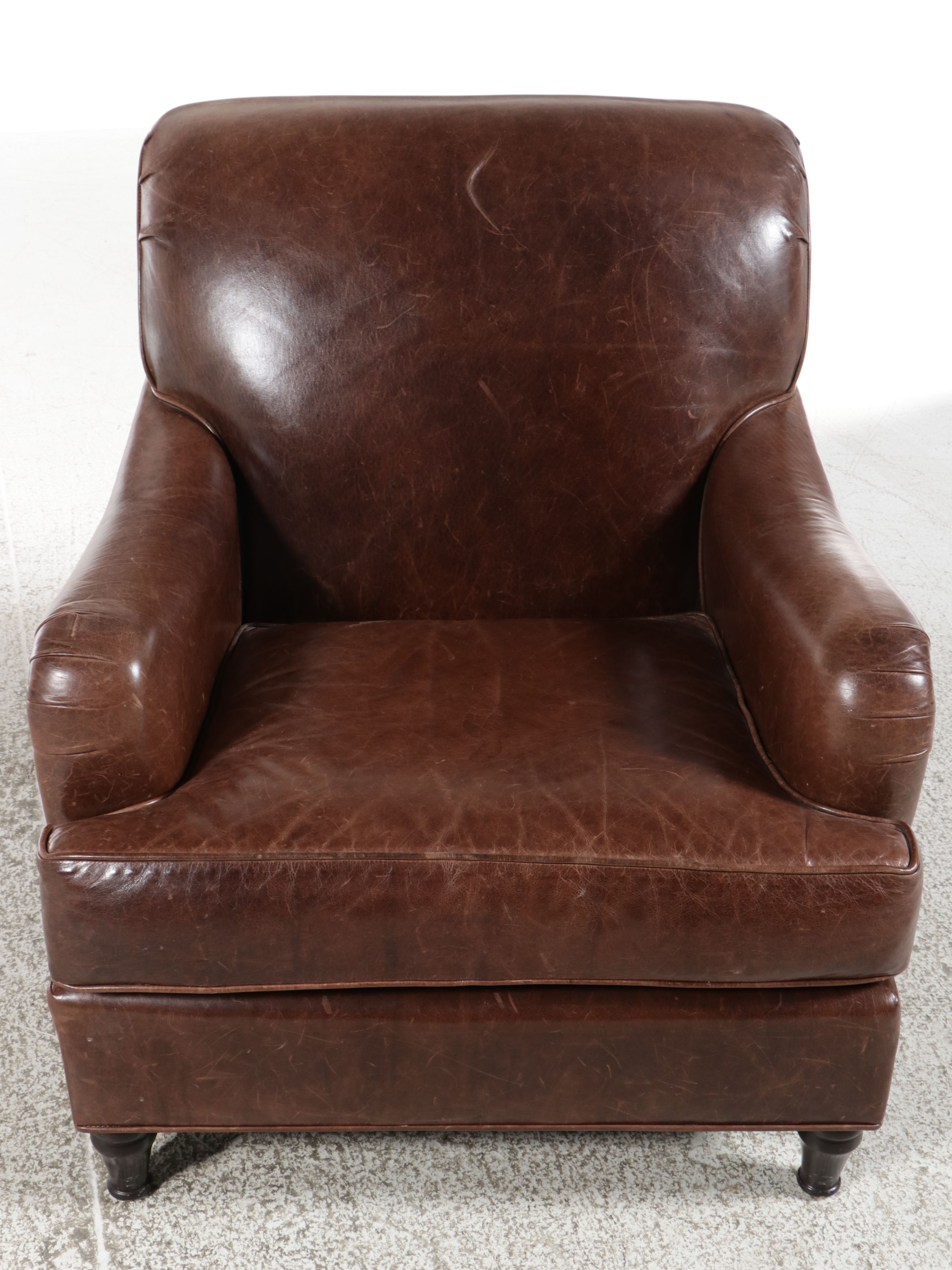 Richter Furniture Brown Leather Club Chair