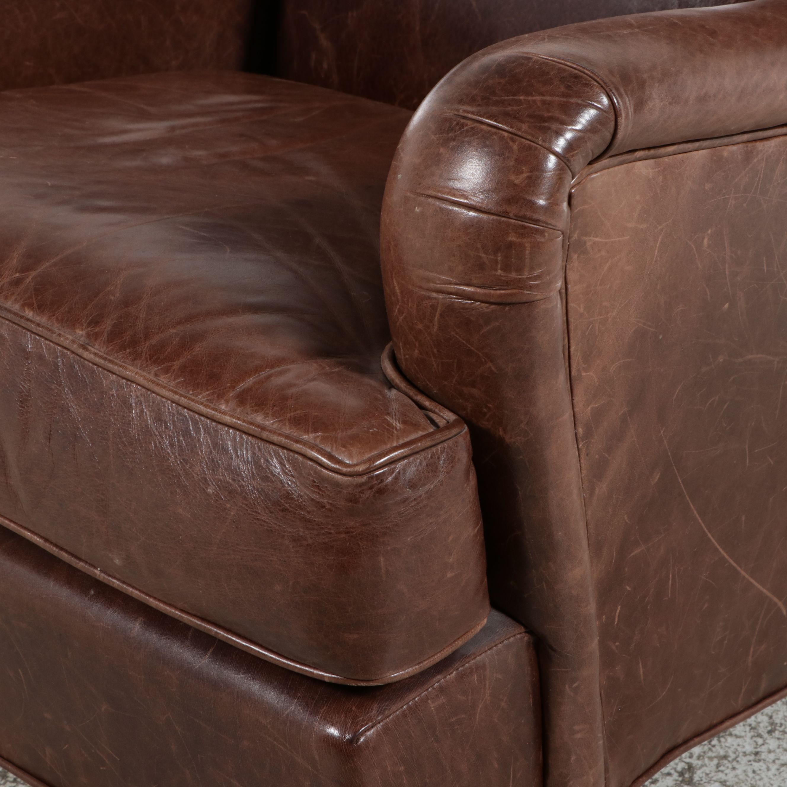 Richter Furniture Brown Leather Club Chair