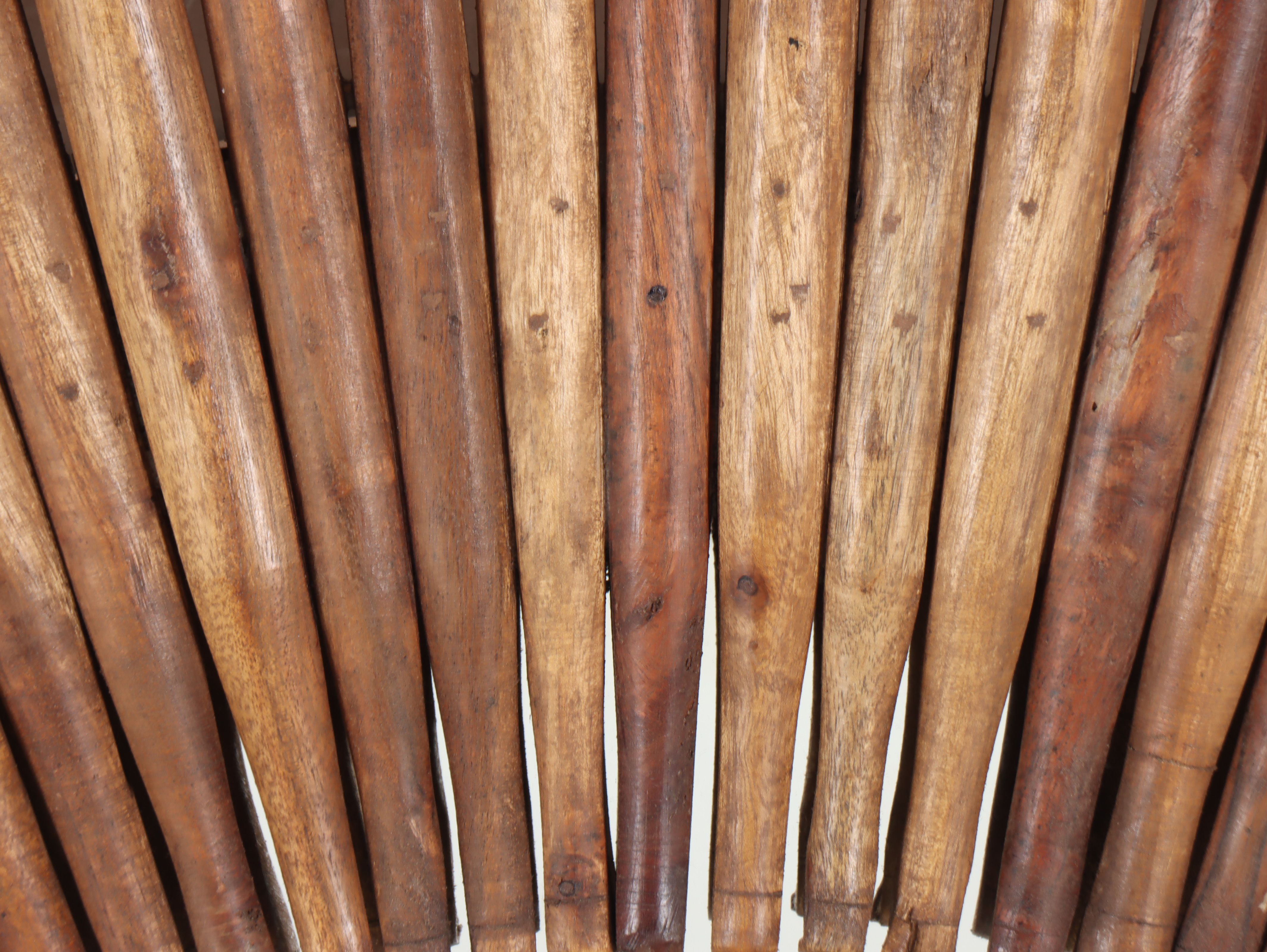 Antiqued Wooden Rolling Pin Wall Mirror