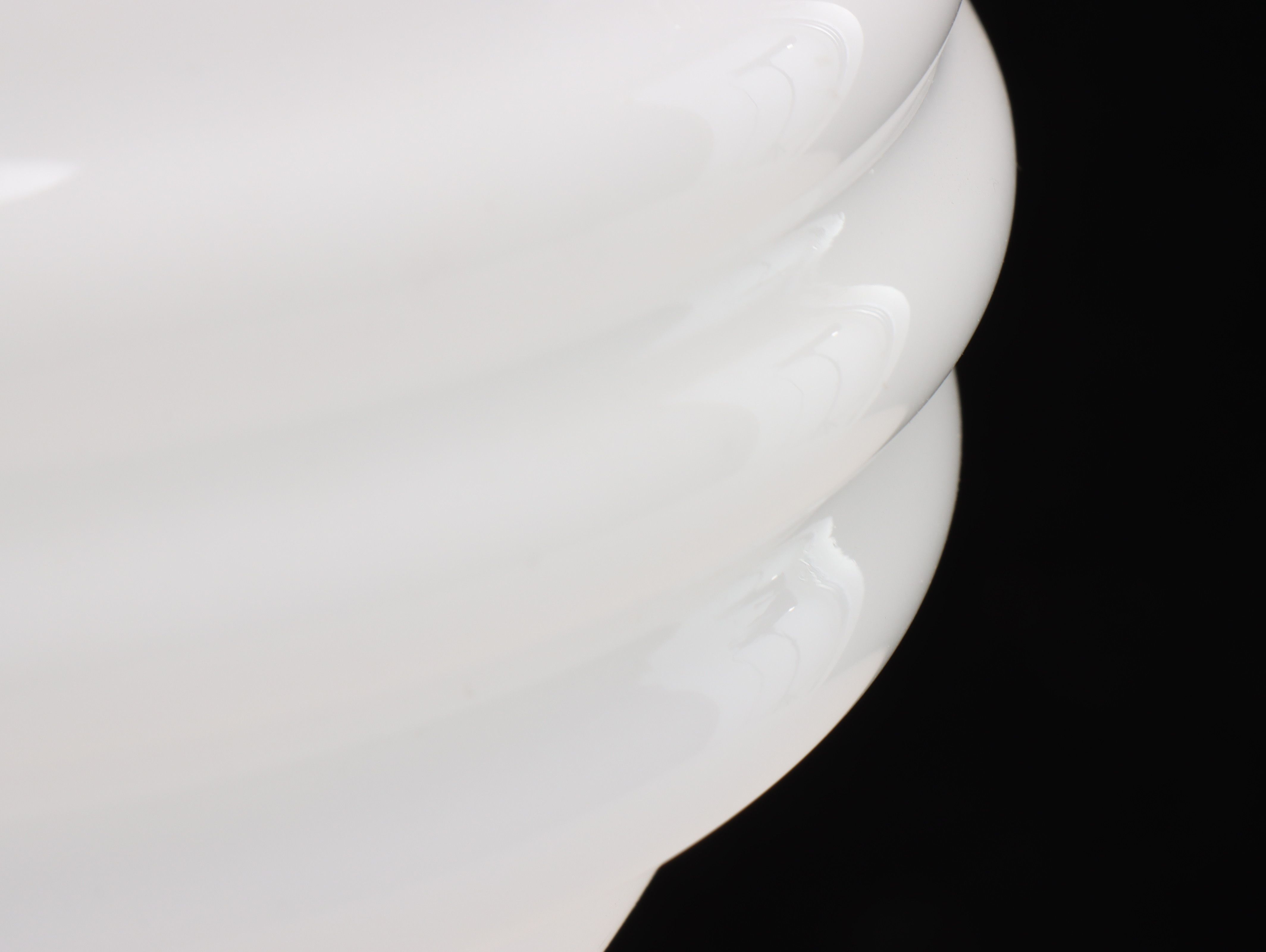 Deco Revival Style Milk Glass Globe Pendant, 21st Century