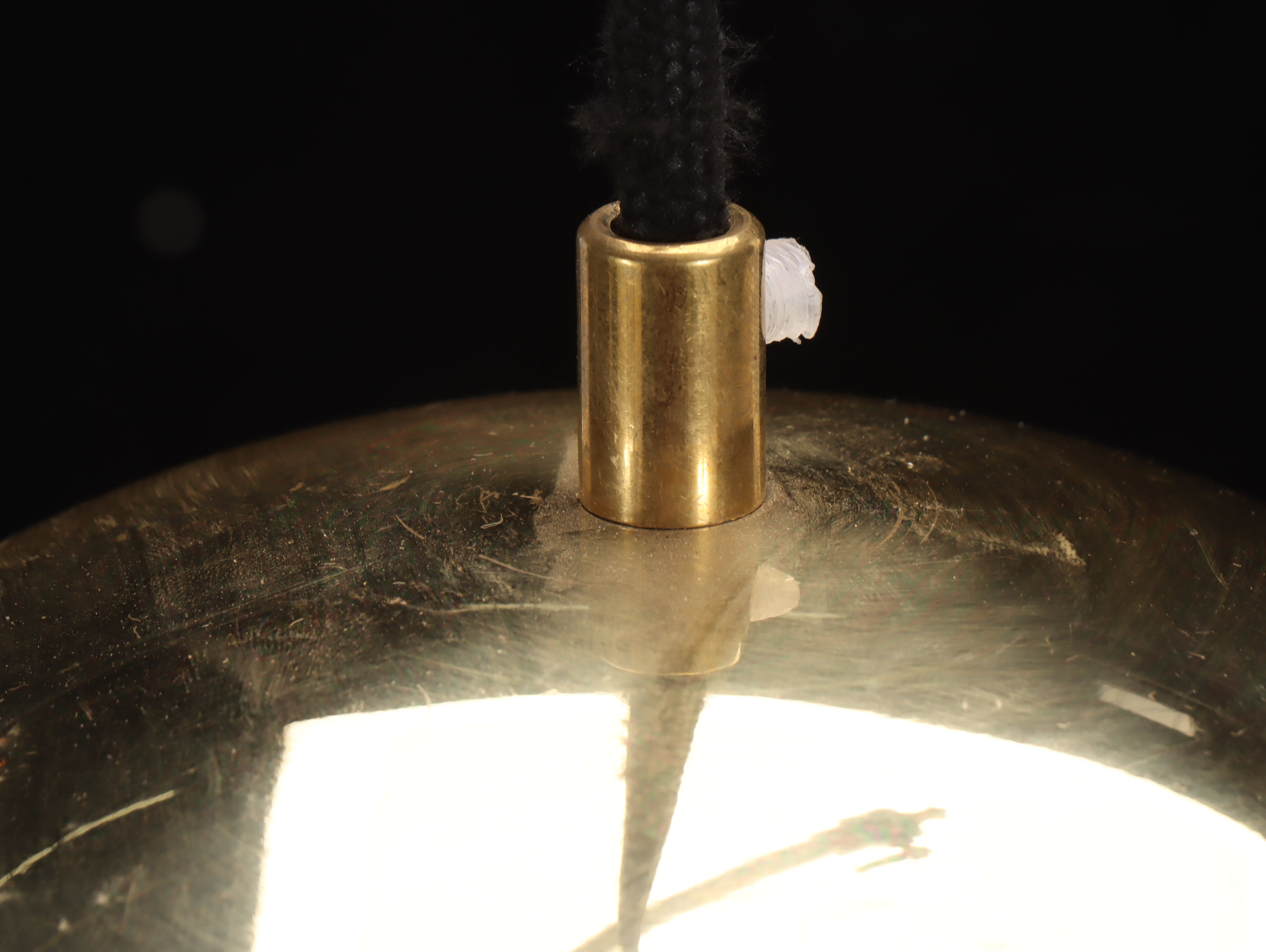 Deco Revival Style Milk Glass Globe Pendant, 21st Century