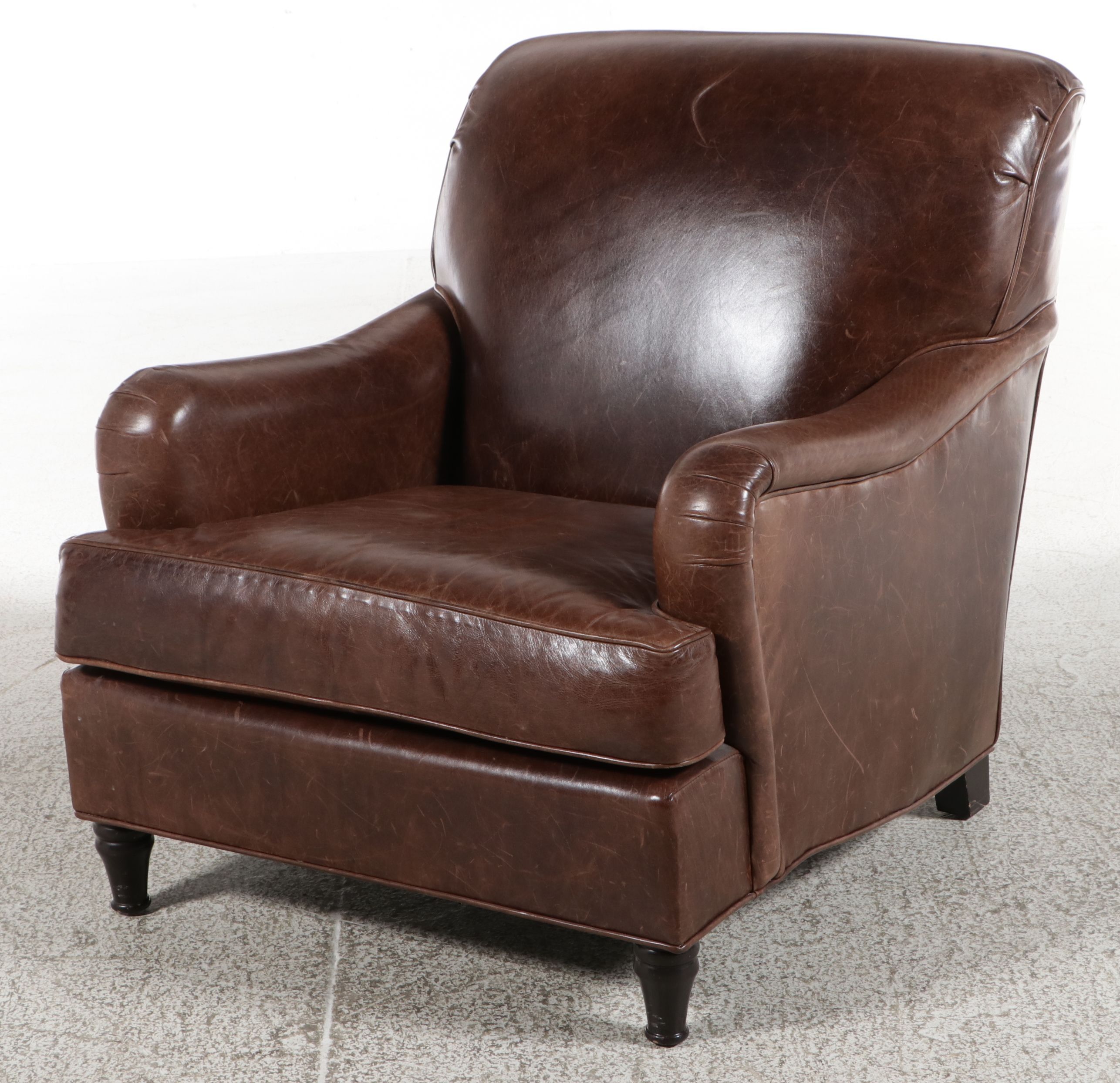 Richter Furniture Brown Leather Club Chair