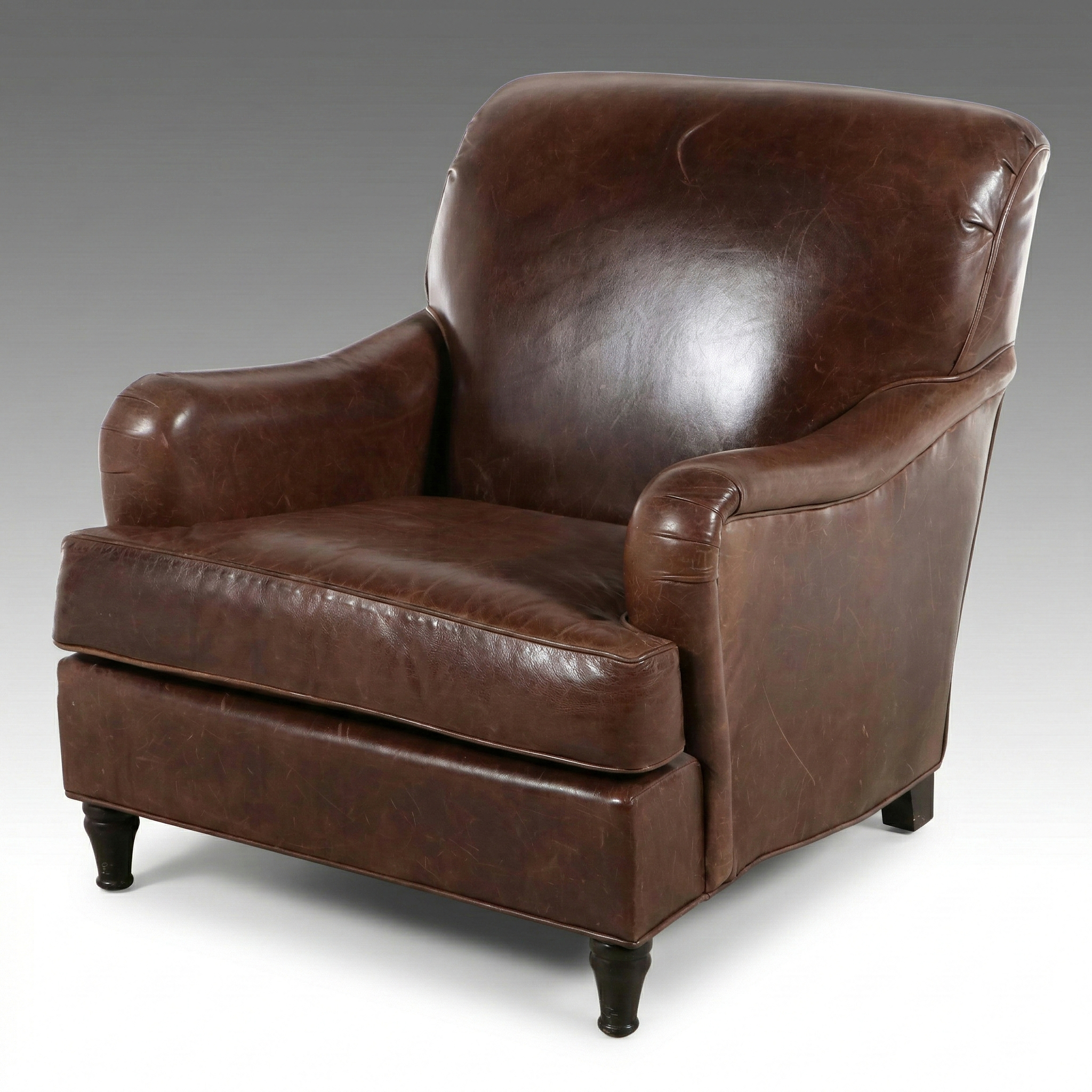 Richter Furniture Brown Leather Club Chair