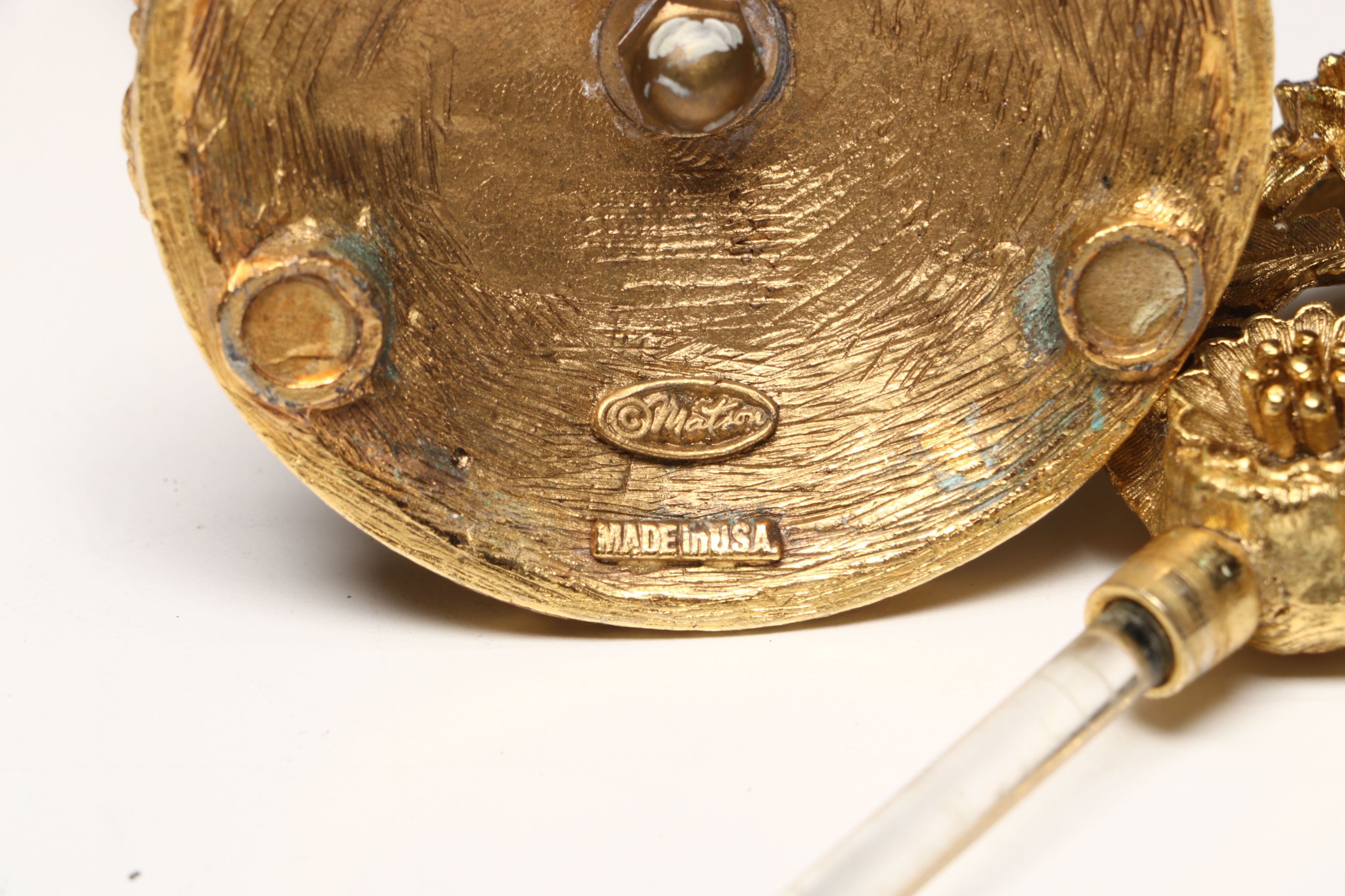 Rococo Style Gilt Finish Perfume Bottles and Vanity Box