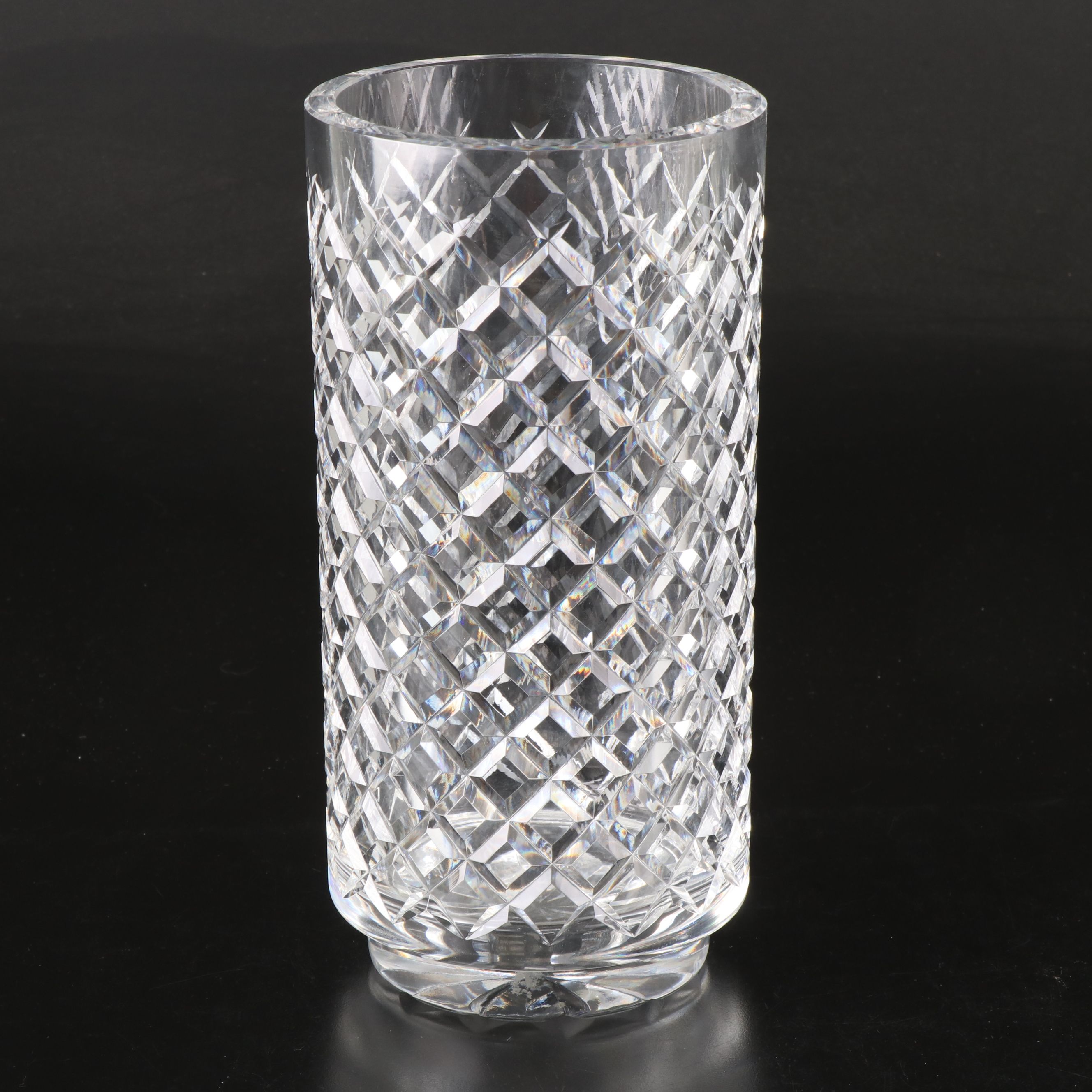 Waterford "Alana" Crystal Vase with Crystal Footed and Handled Vase