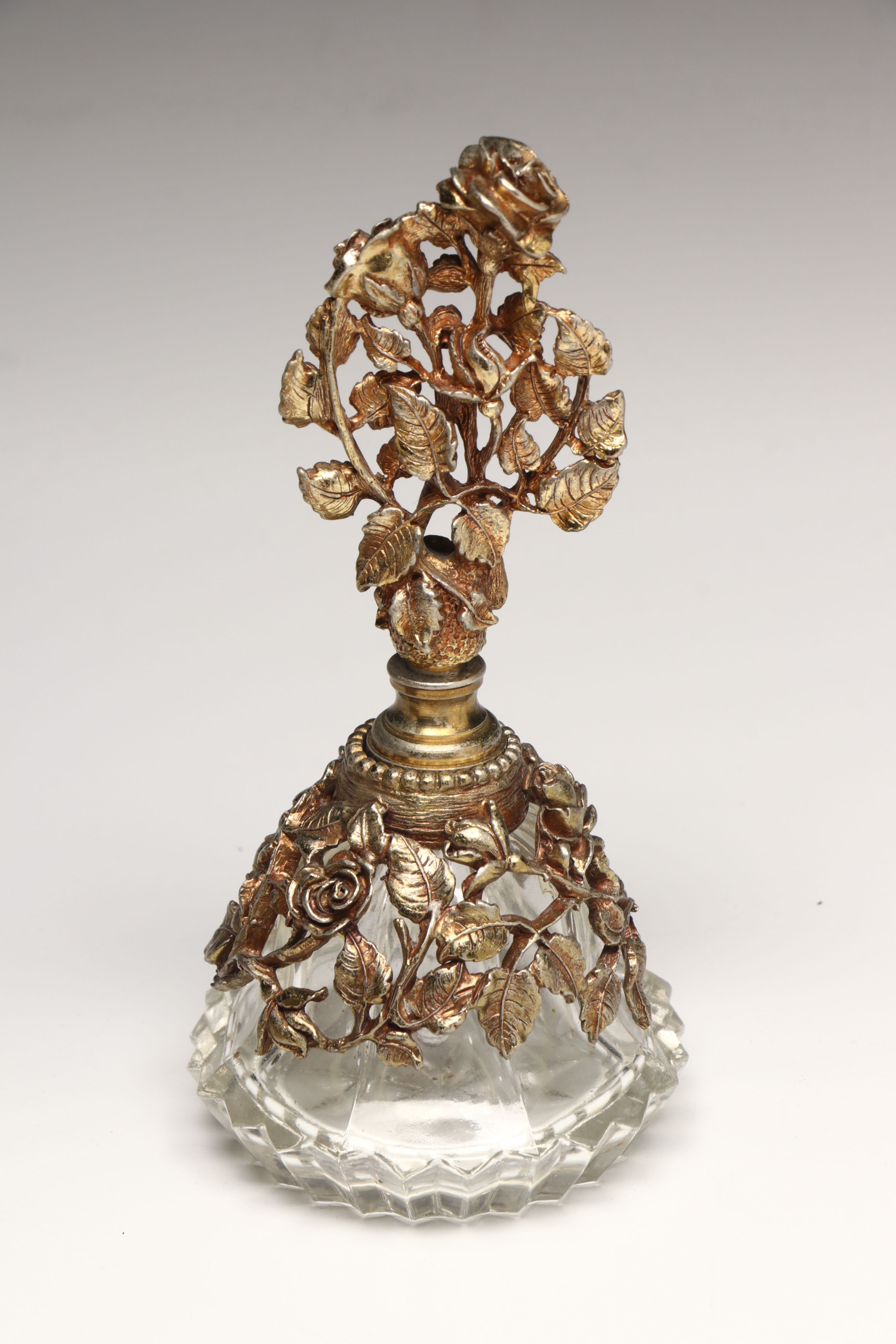 Hollywood Regency Style Ormolu Vanity Boxes and Perfume Bottle