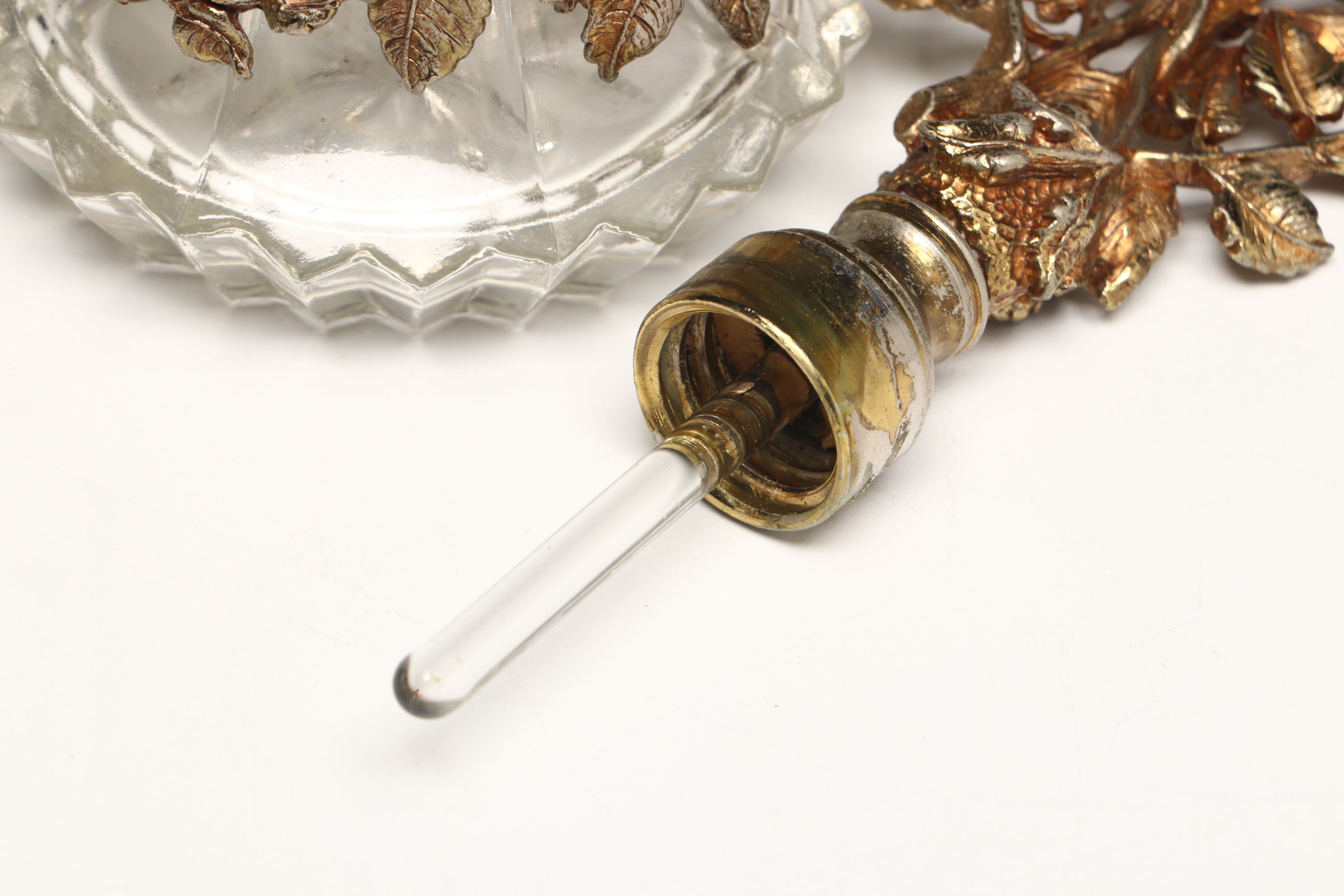 Hollywood Regency Style Ormolu Vanity Boxes and Perfume Bottle