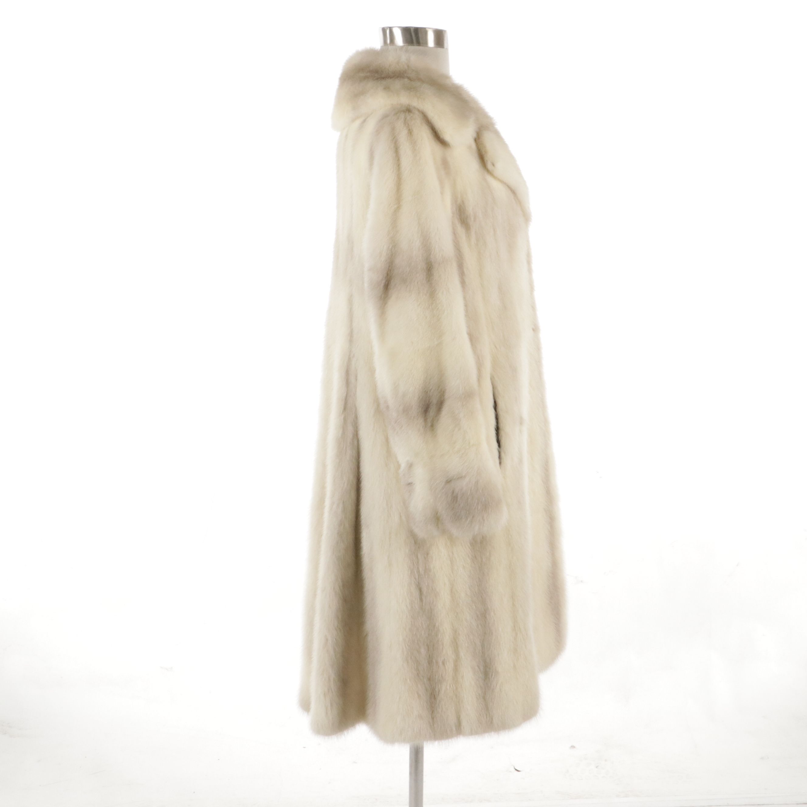 Violet Cross Mink Fur Coat from Delphi Fur Fashions Ltd., 1970s